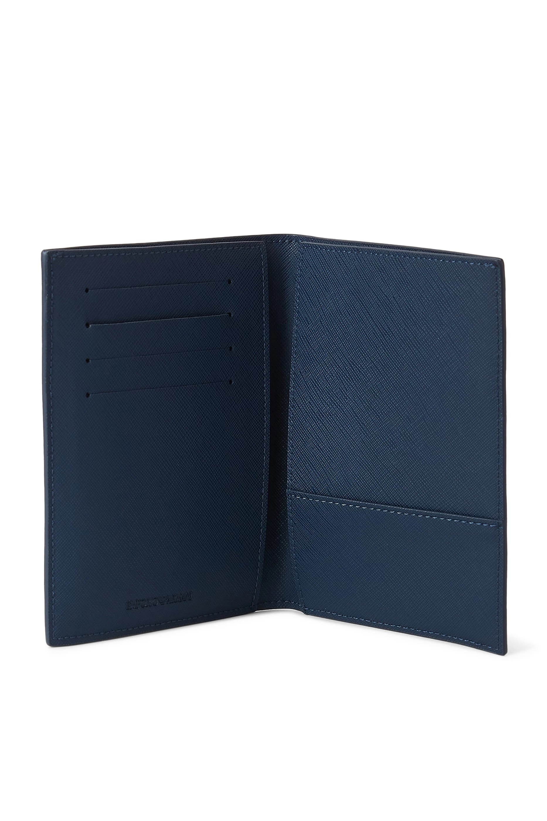 Metal Eagle Logo Passport Holder & Bag Tag Gift Set