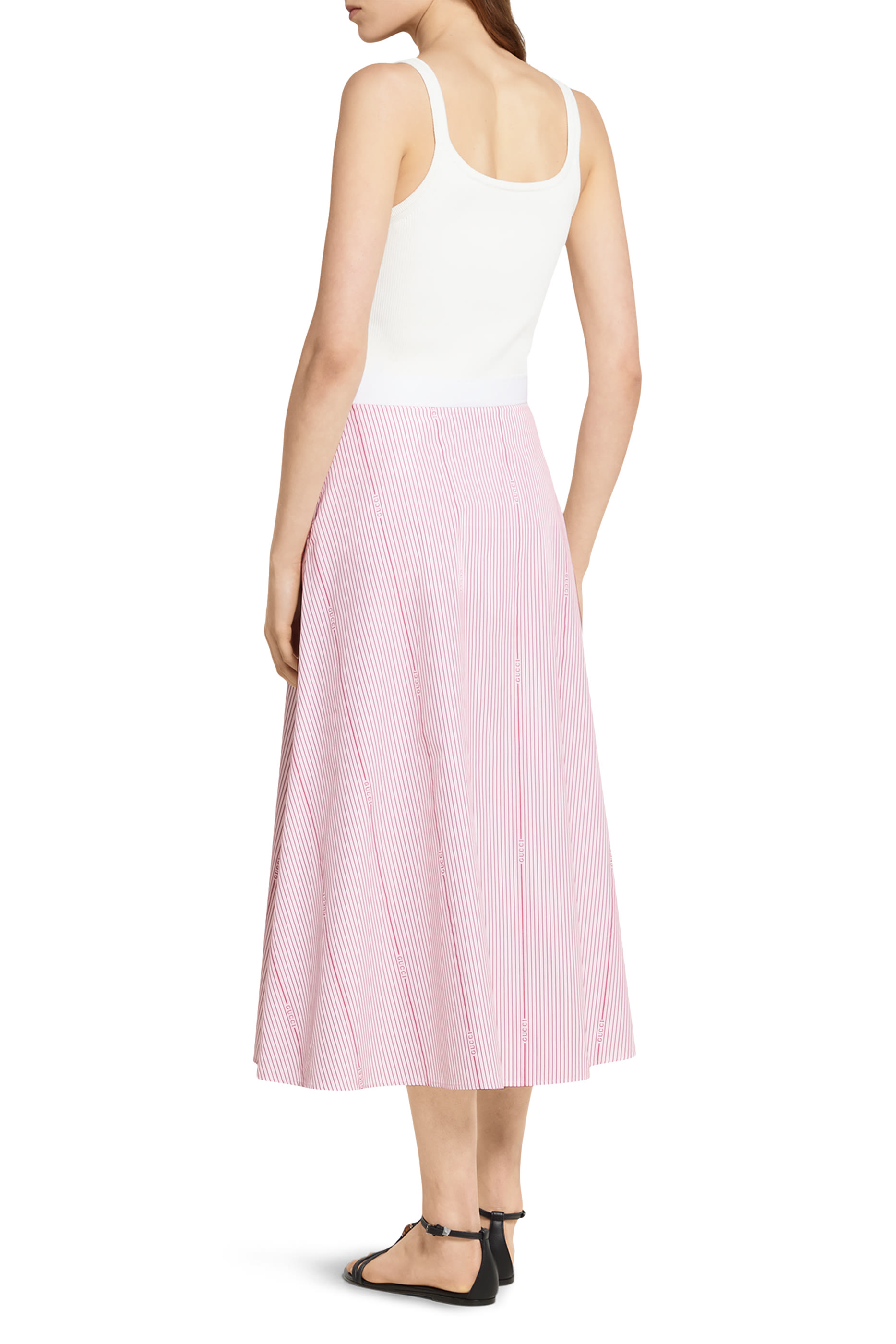 Cotton Fil Coup&eacute; Skirt