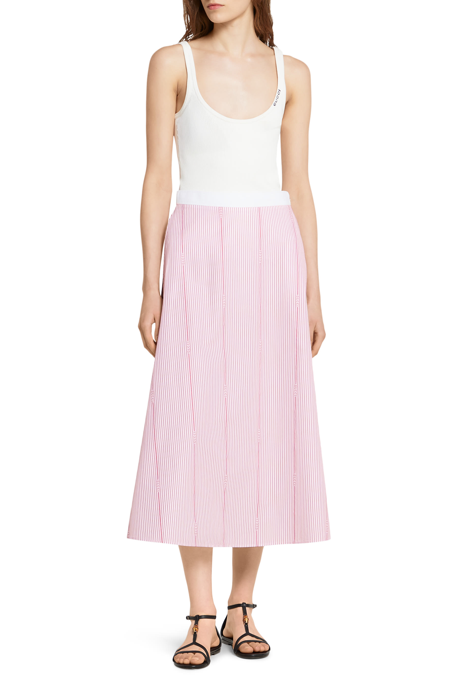 Cotton Fil Coup&eacute; Skirt