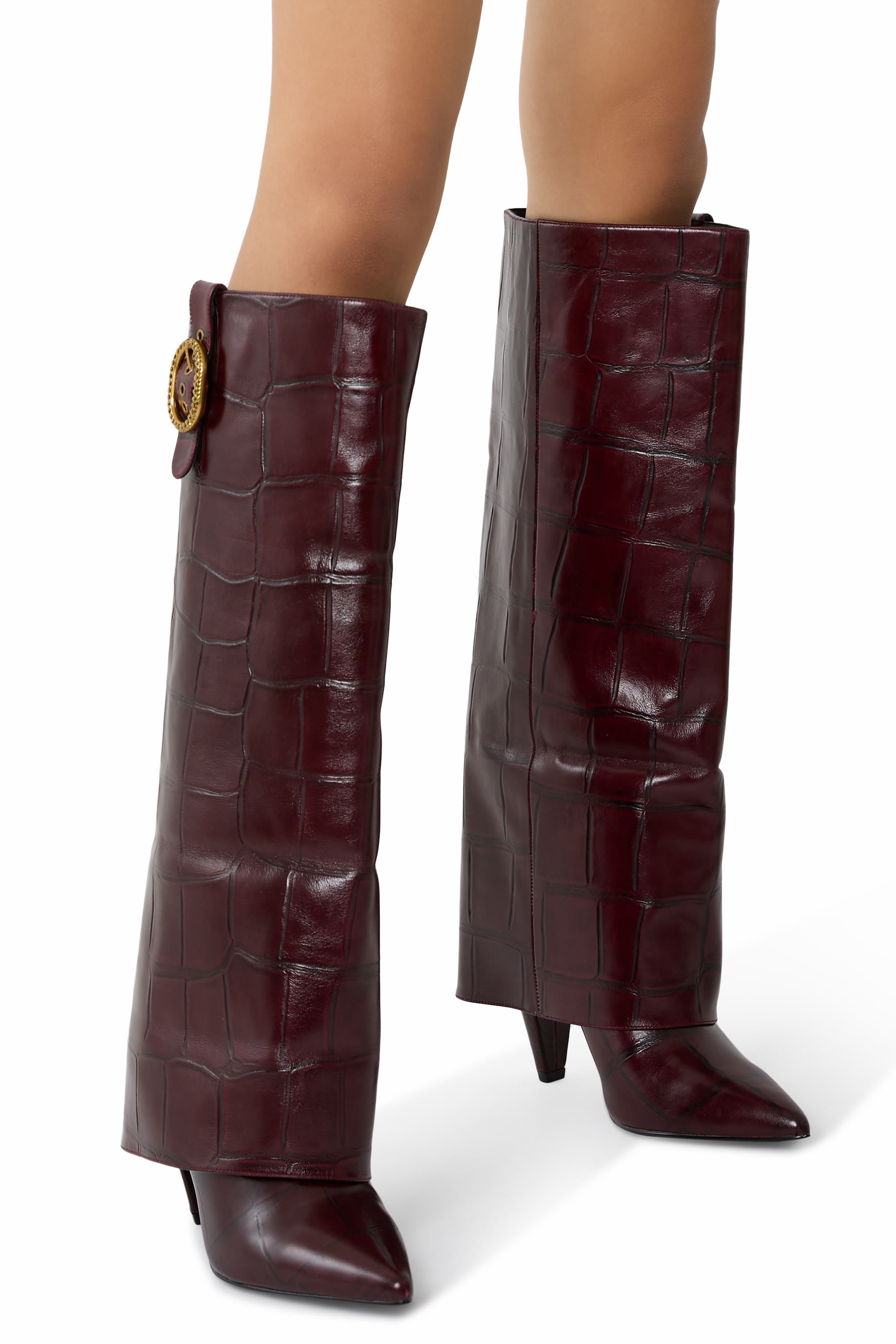 Fold Over Tall Boots 100