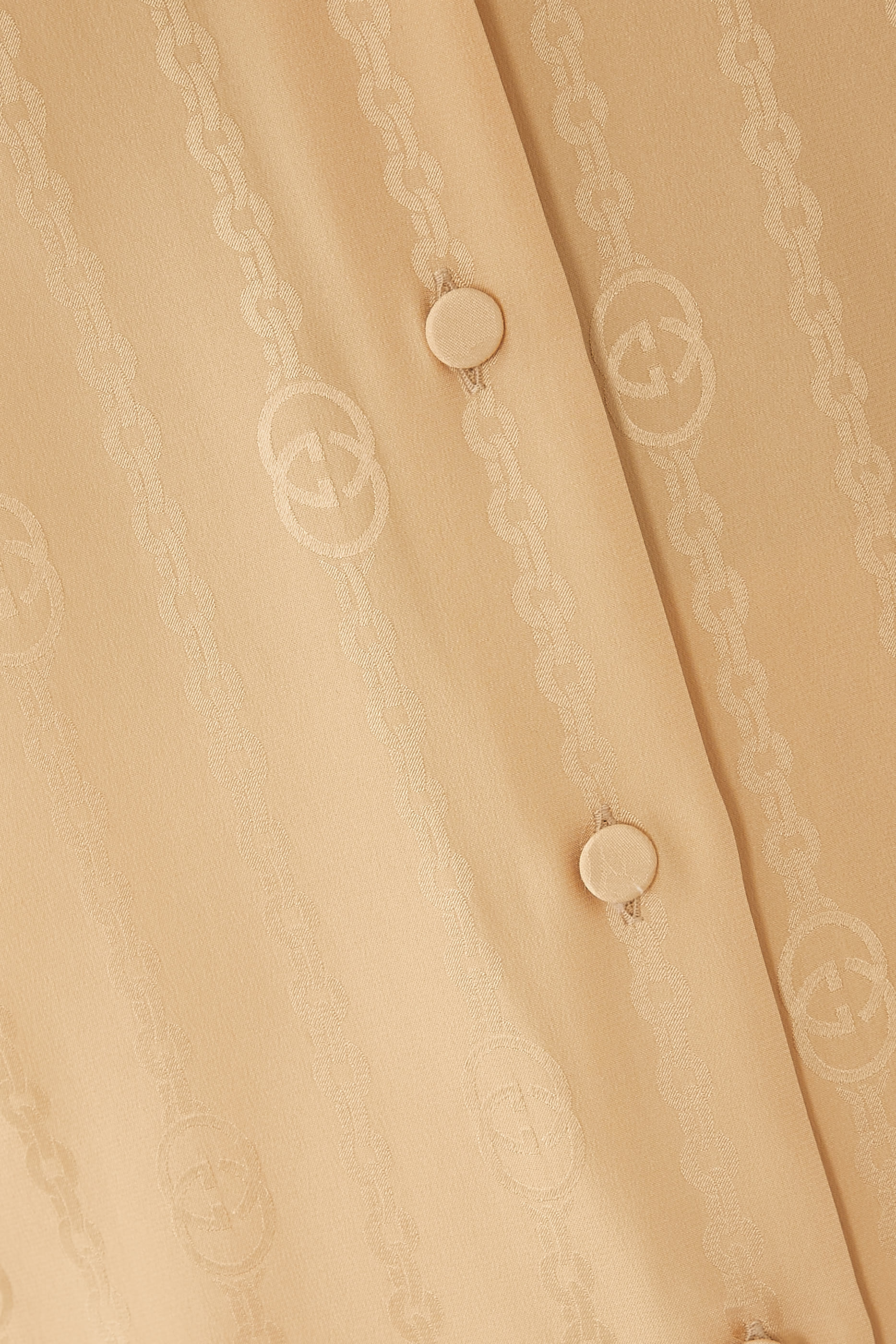 Interlocking G Chain Silk Jacquard Shirt