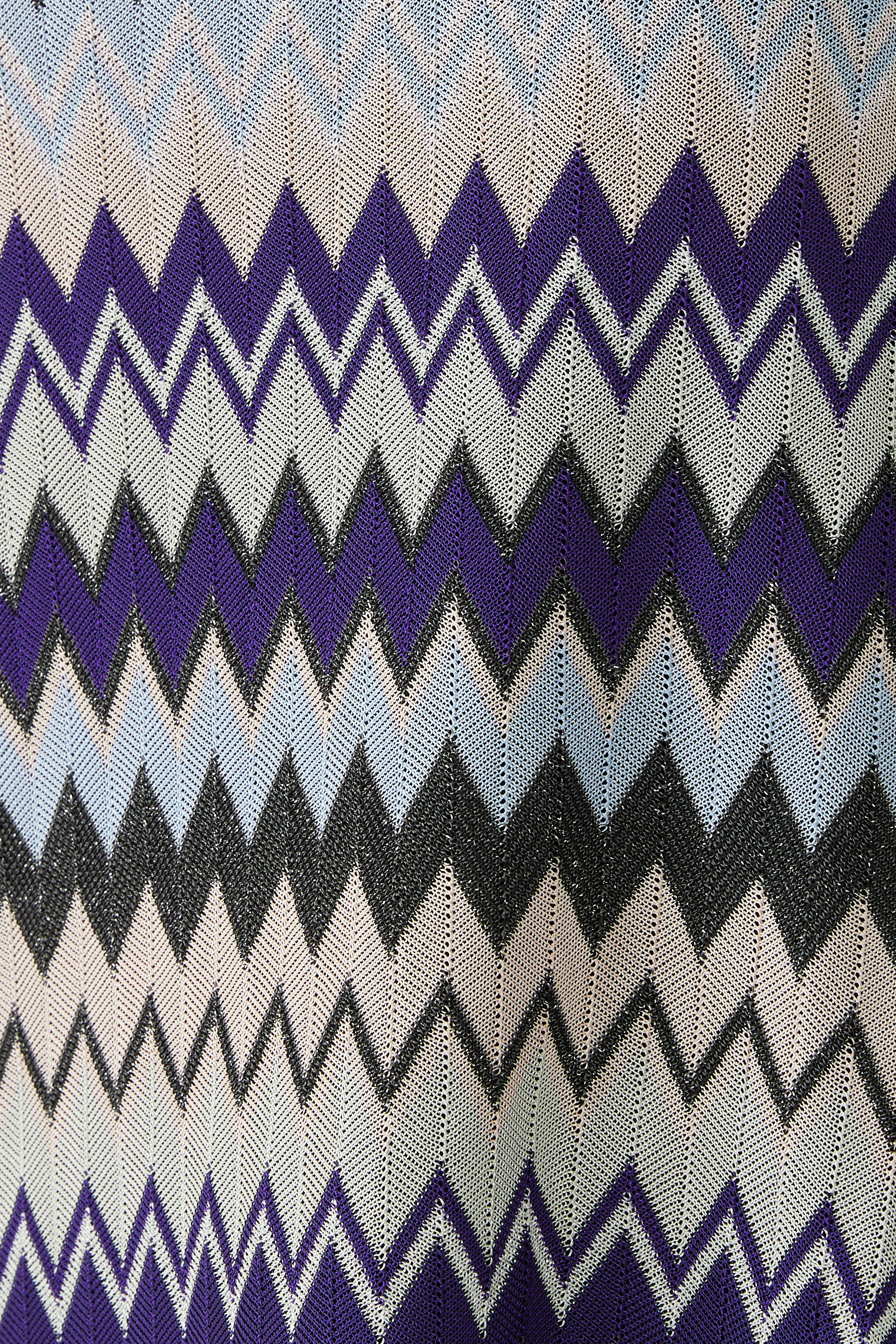 Zigzag Raschel Mini Dress