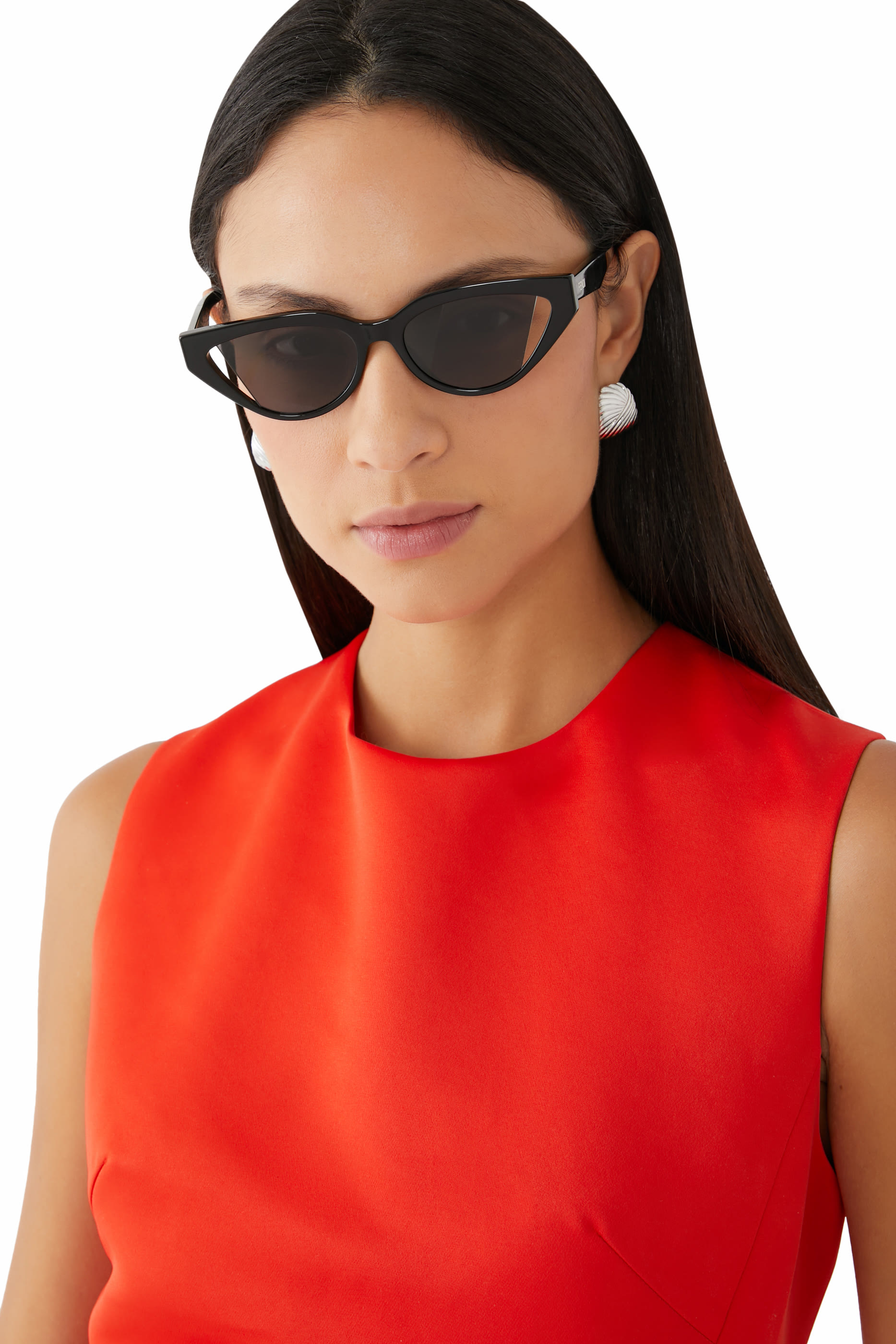 Fendi Way Black Cat Eye Sunglasses