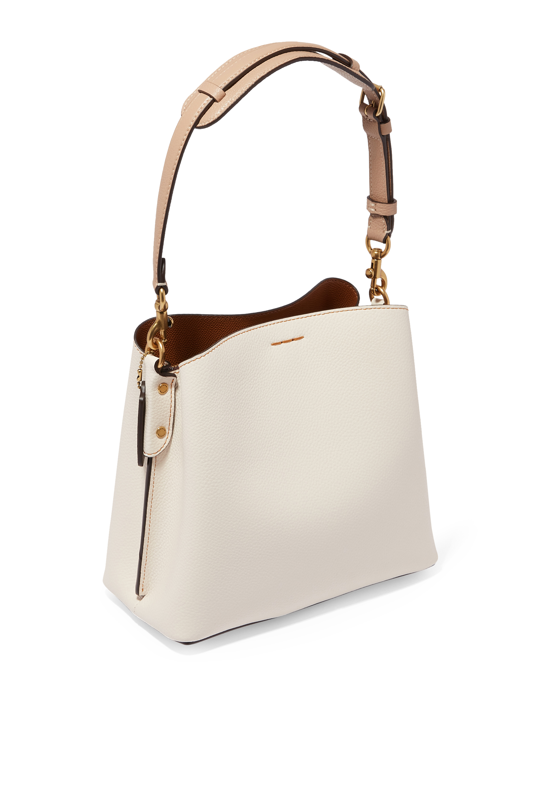 Willow Pebble Leather Bucket Bag