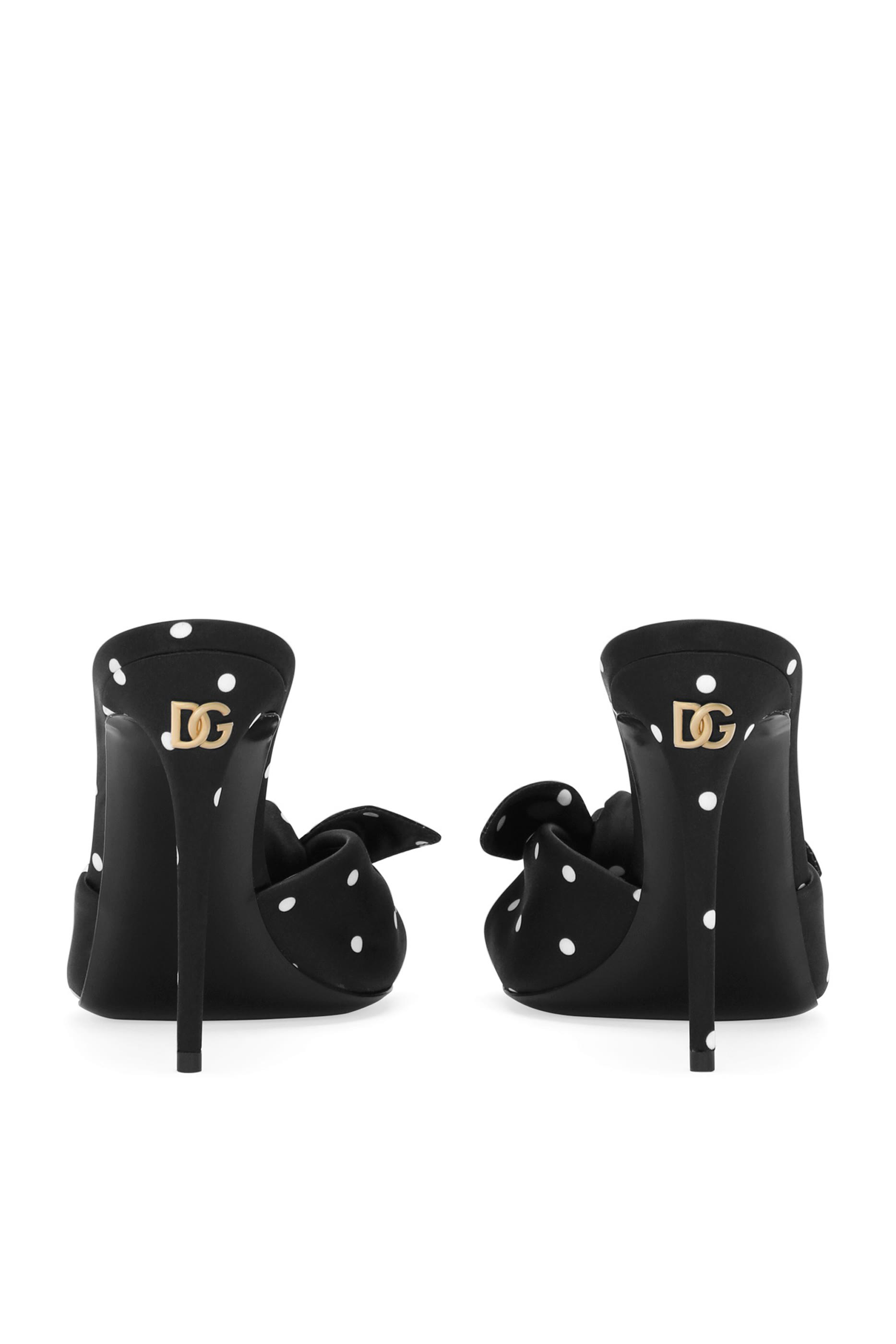 Keira 90 Polka-Dot Print Mules