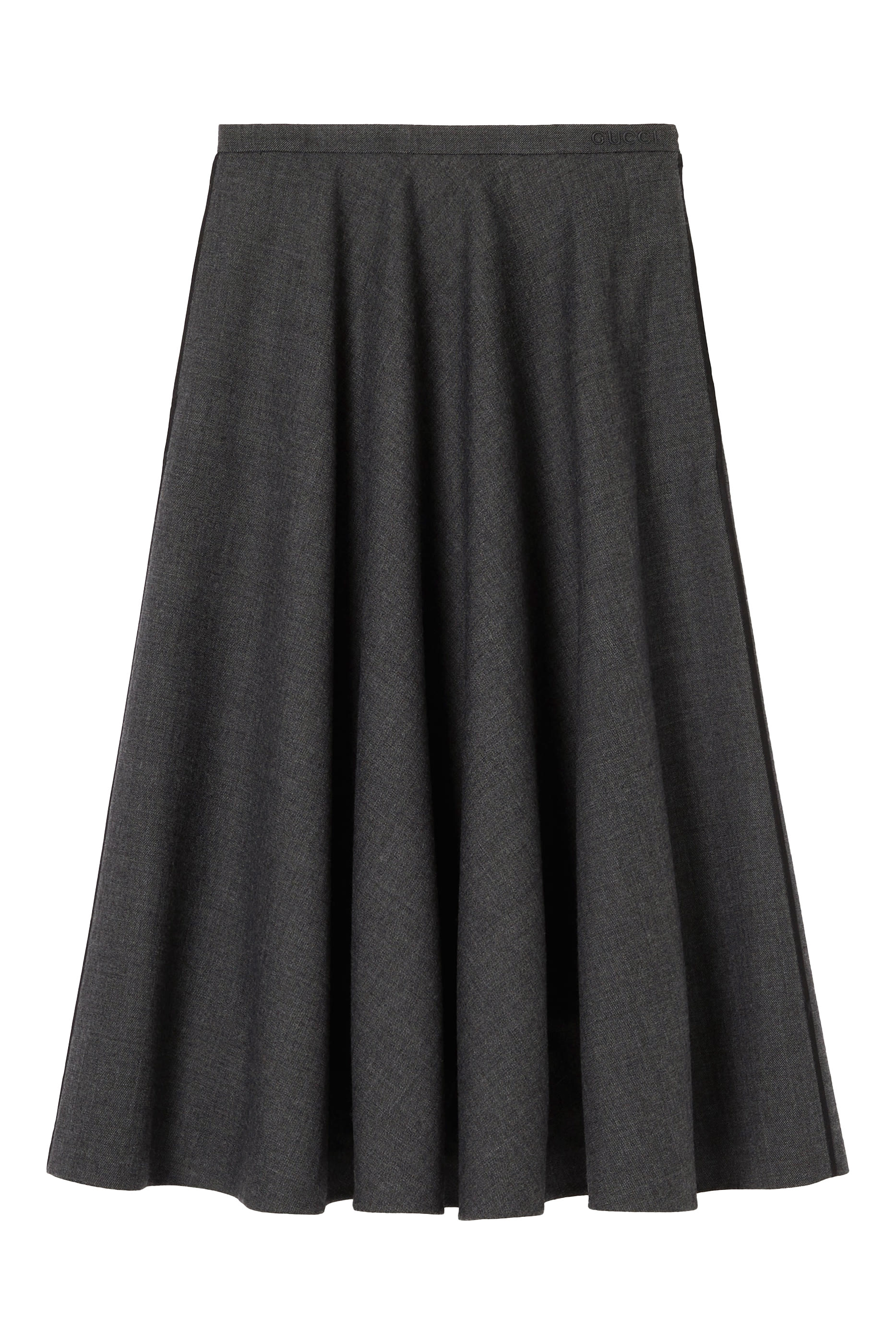 Wool Pleated Skirt