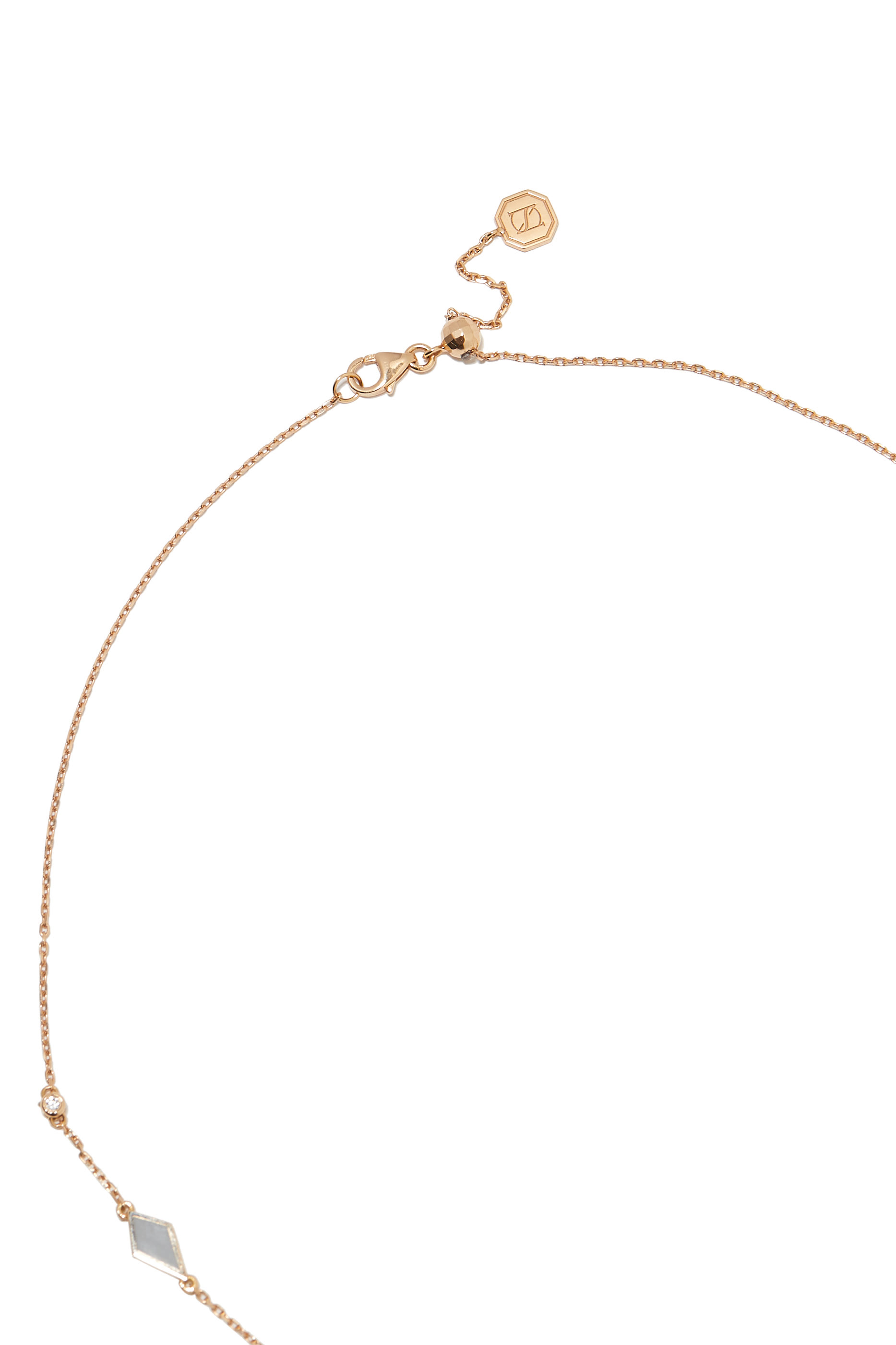Mosaic Enamel Choker, 18K Rose Gold & Diamonds