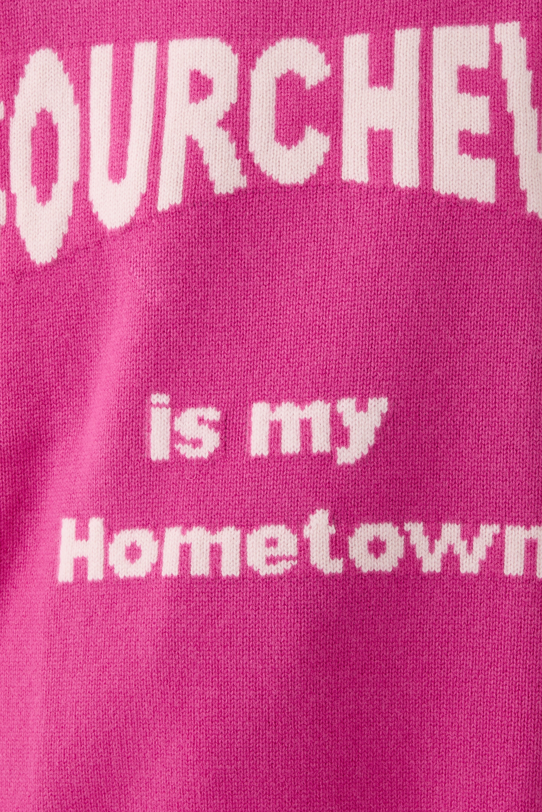 Couchevel is My Hometown Knitted Sweater