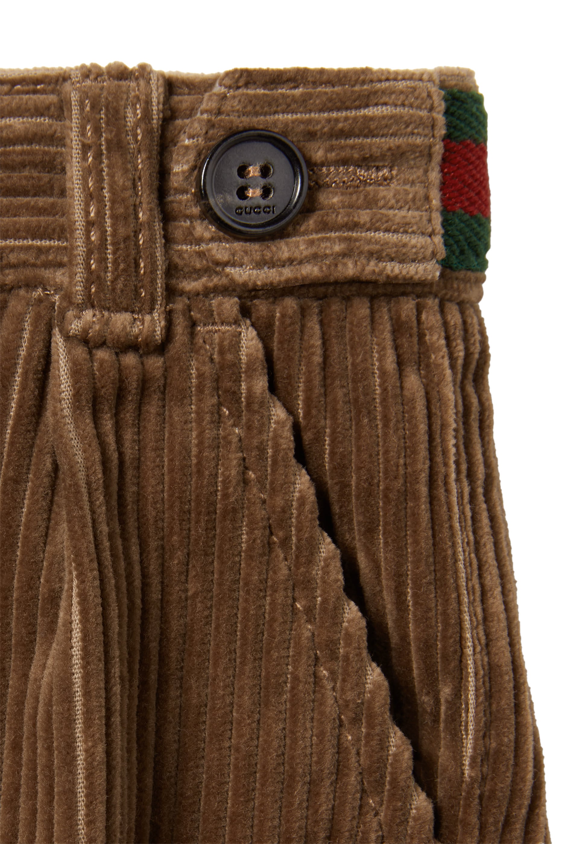 Kids Pleated Corduroy Pants