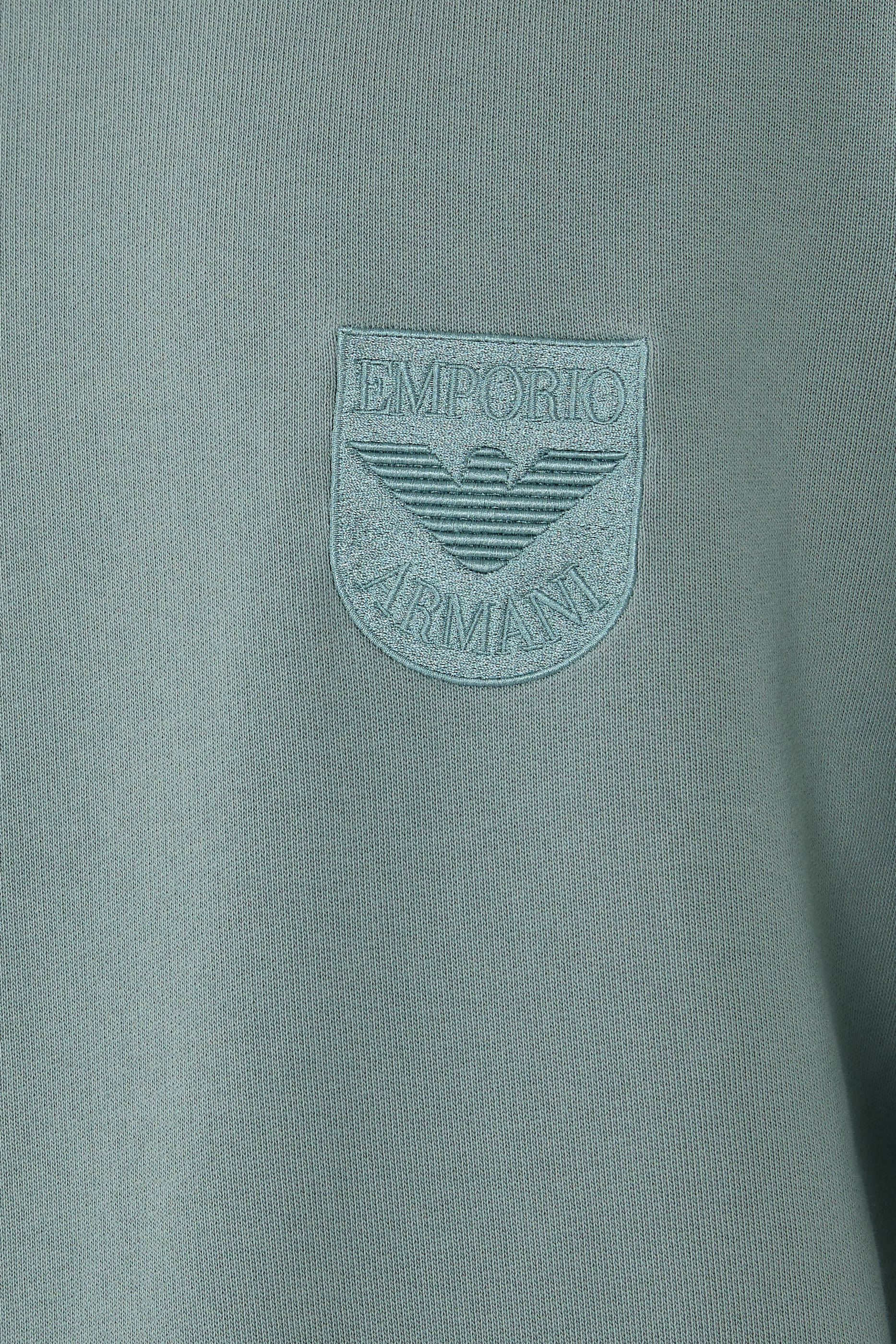 Shield Embroidery French Terry Jersey Sweatshirt