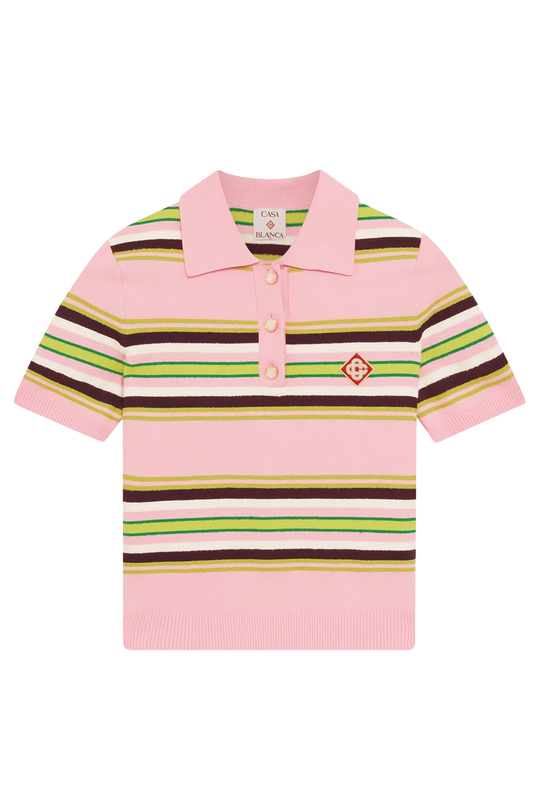 Striped Fitted Polo Shirt