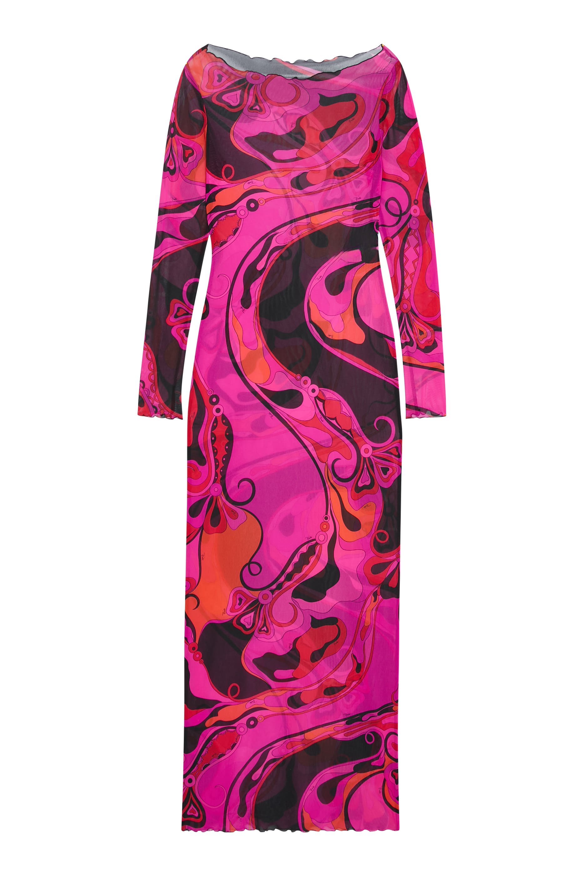 Printed Long Sleeves Dress