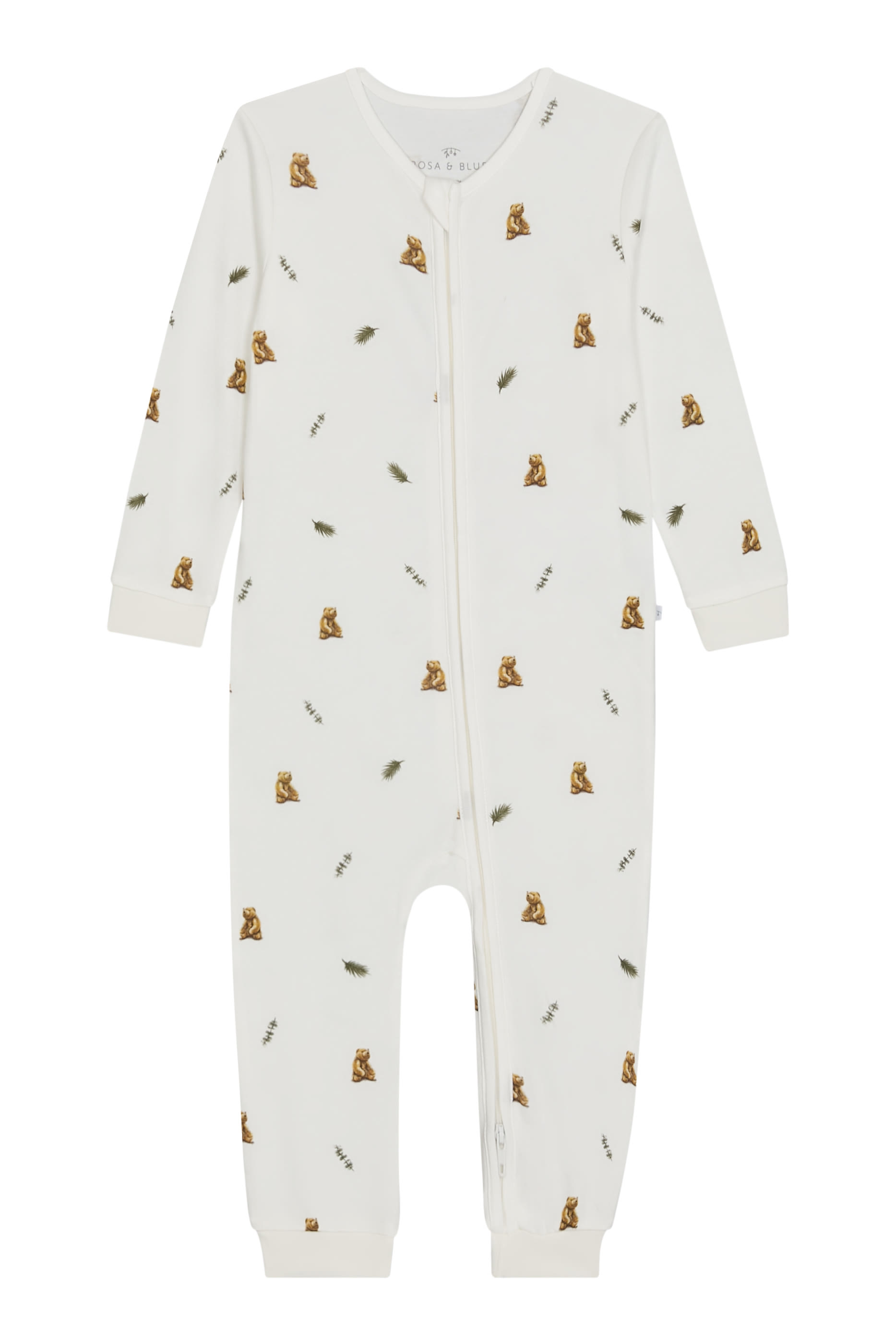 Kids  Brown Bear Print Sleepsuit