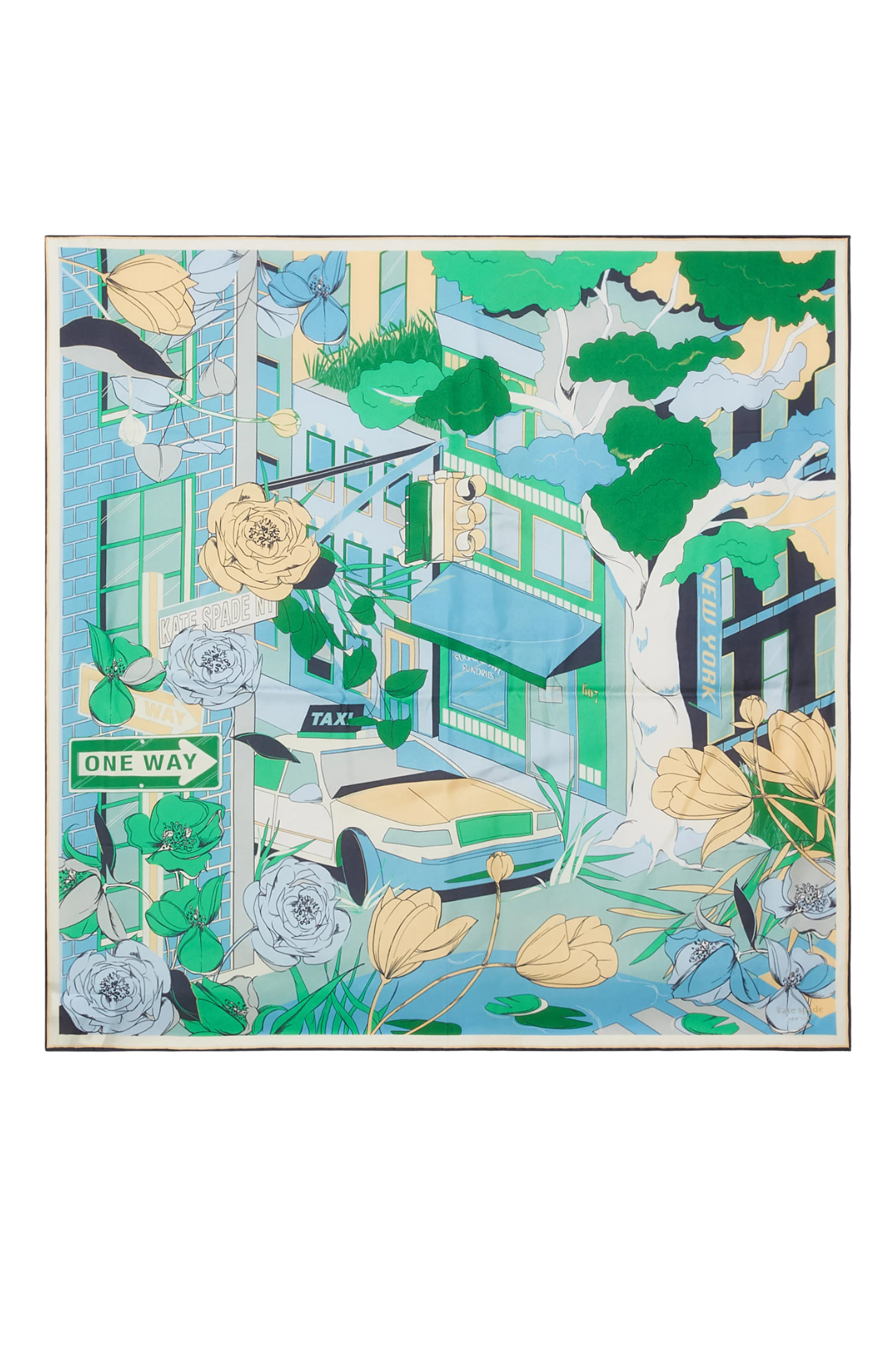 Overgrown City Square Scarf