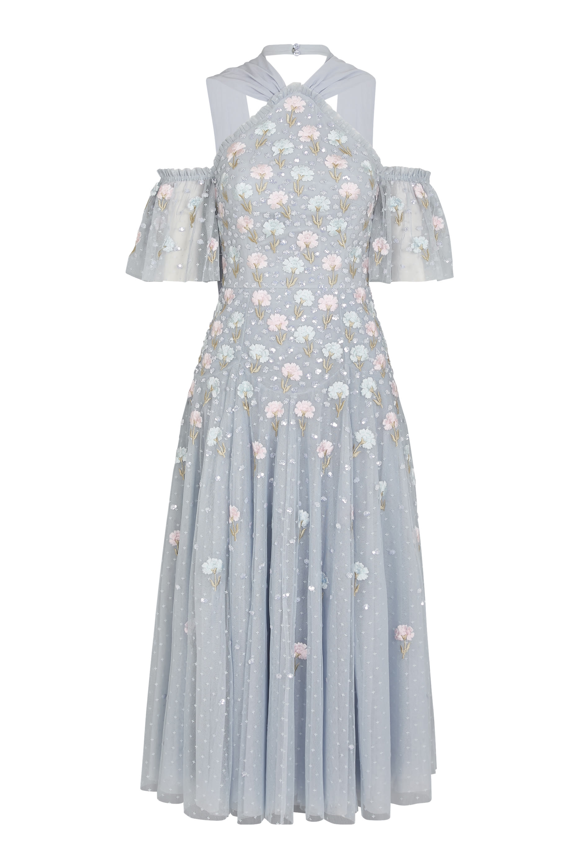 Dandelion Ditsy Halter-Neck Ballerina Dress