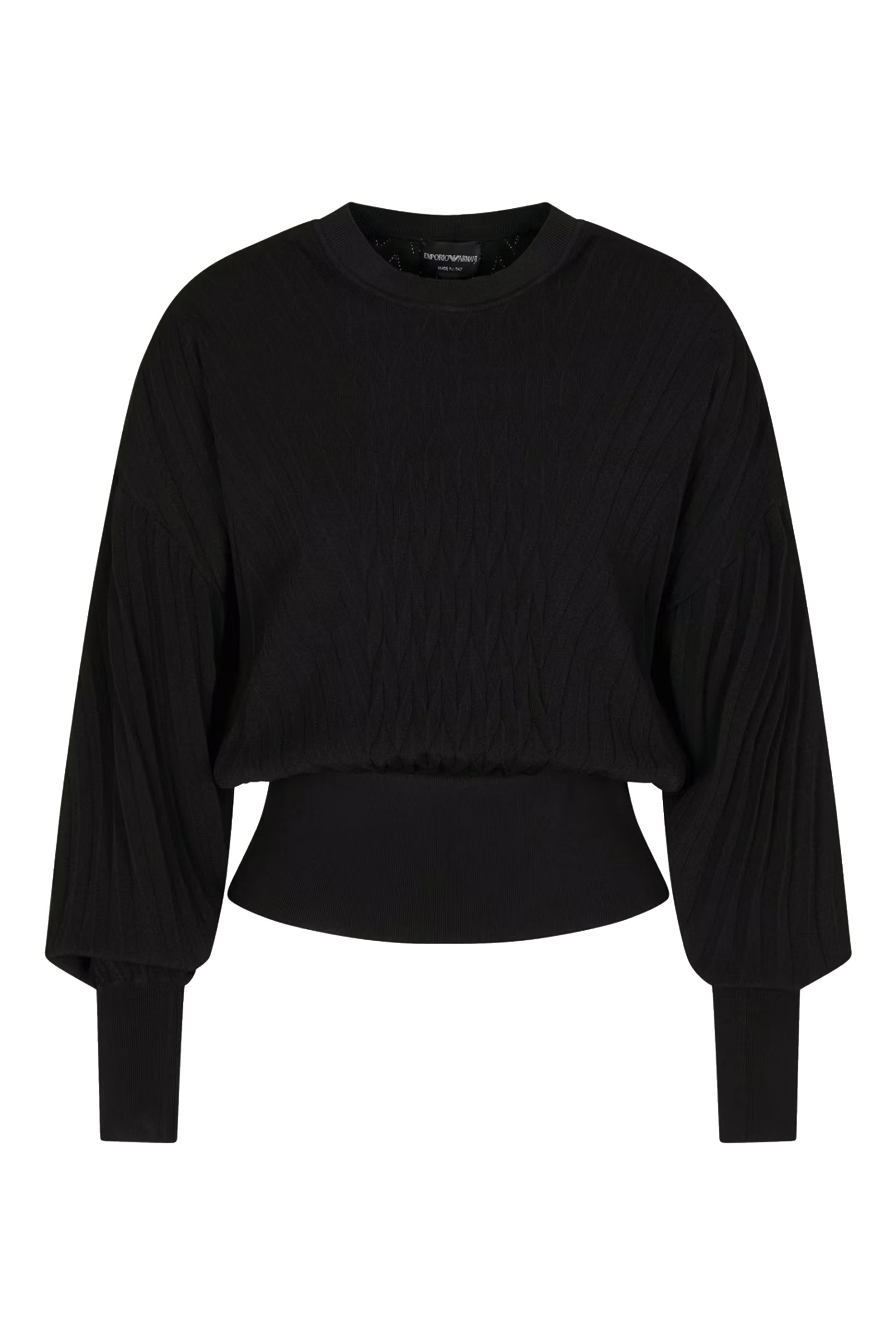 Viscose-Blend Jumper With Embossed Motif