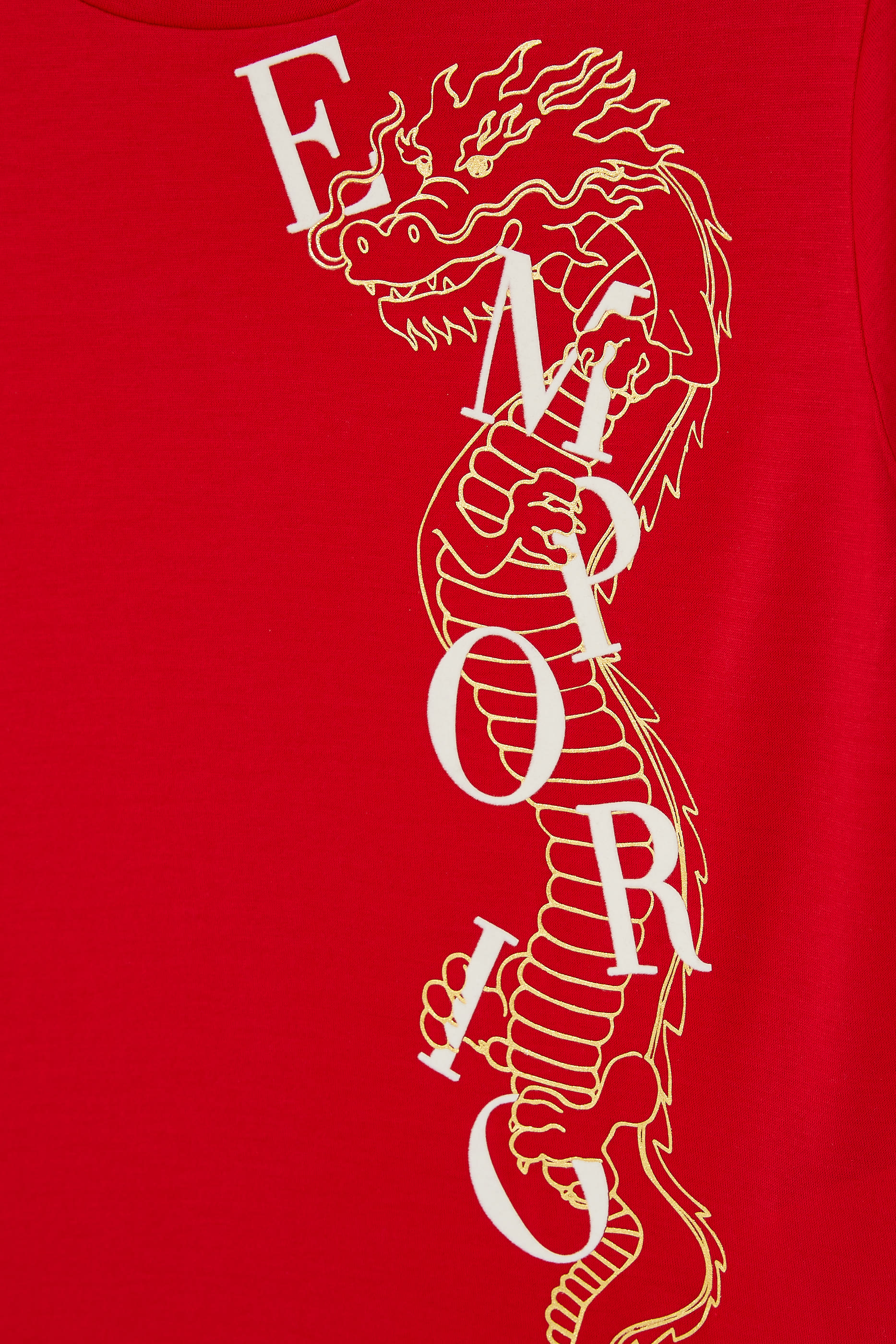 Kids Chinese New Year Logo Print T-Shirt