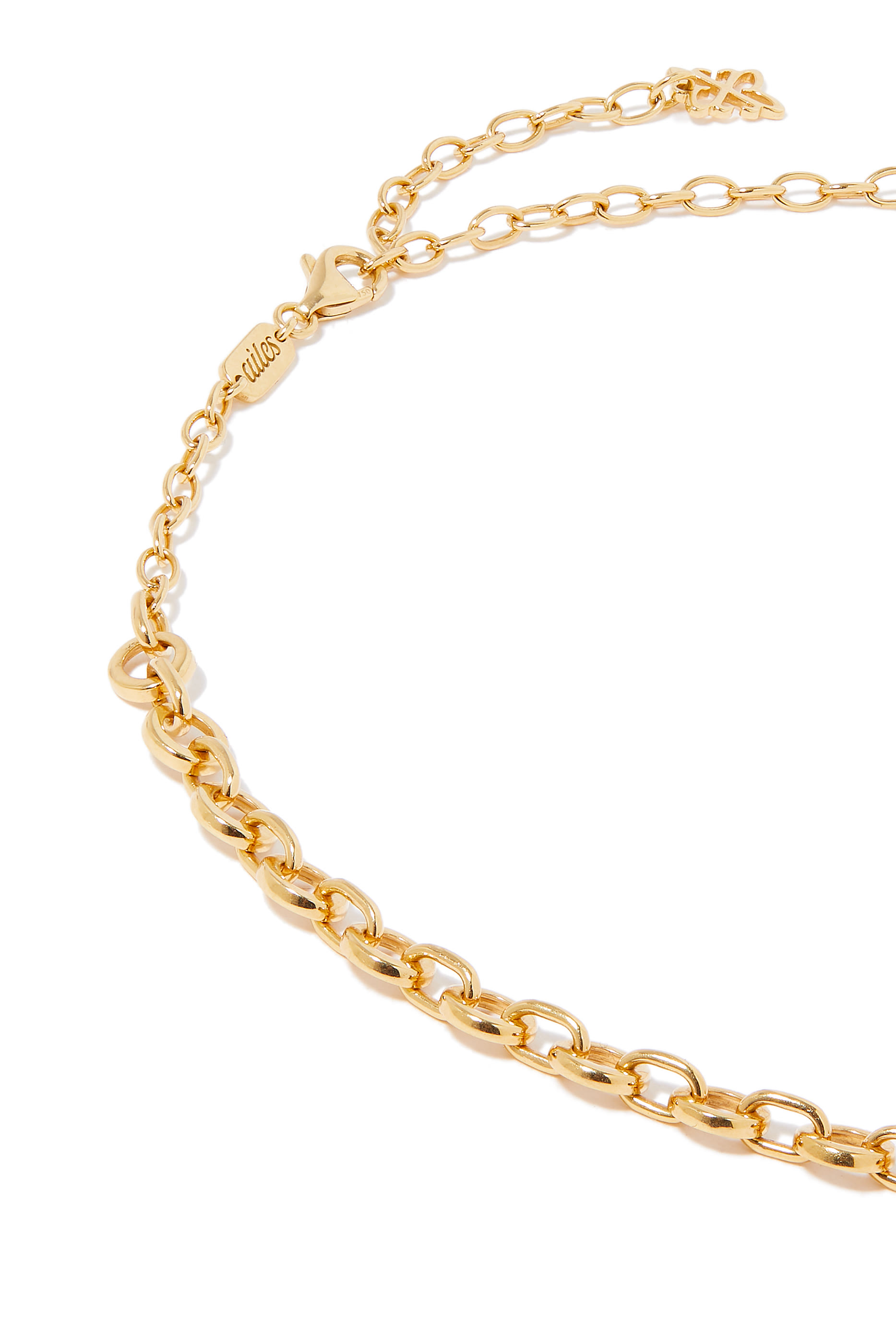Chaines Necklace, 18k Yellow Gold & Diamonds