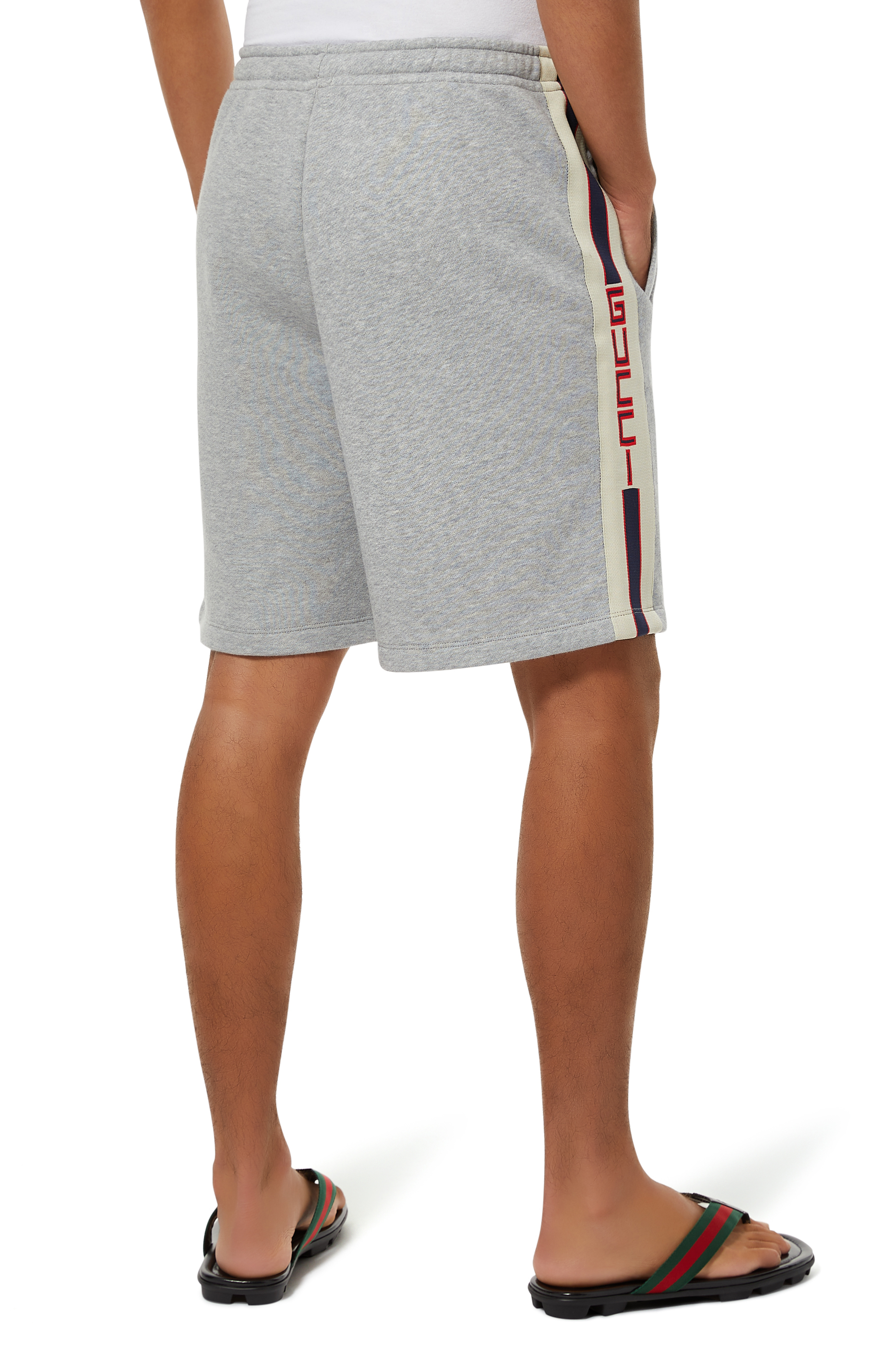 Stripe Cotton Shorts