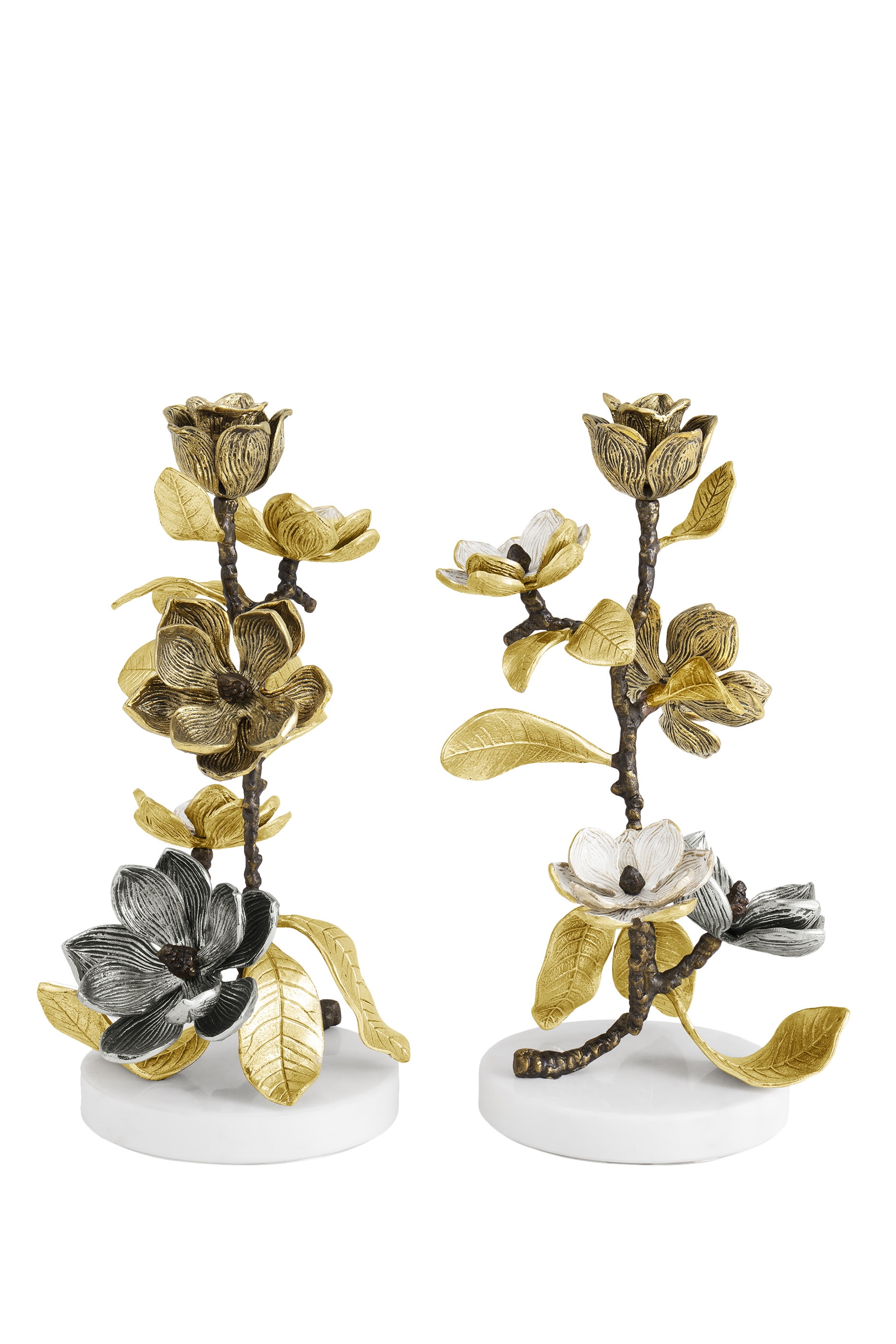 Vintage Bloom Candleholders Set