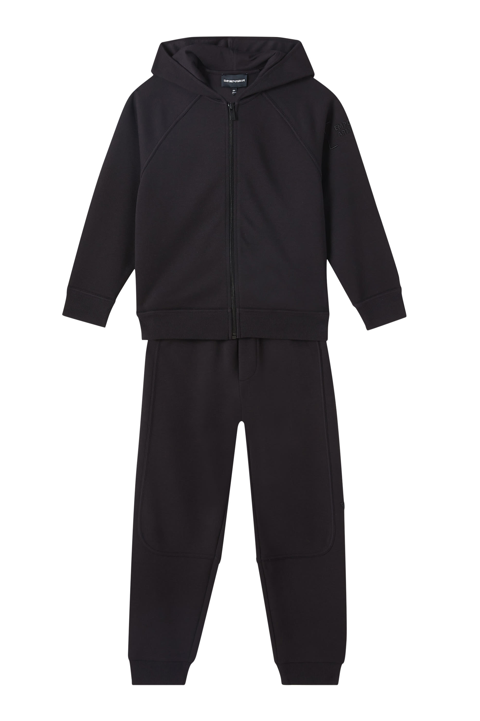 Kids EA Logo-Embroidered Tracksuit Set