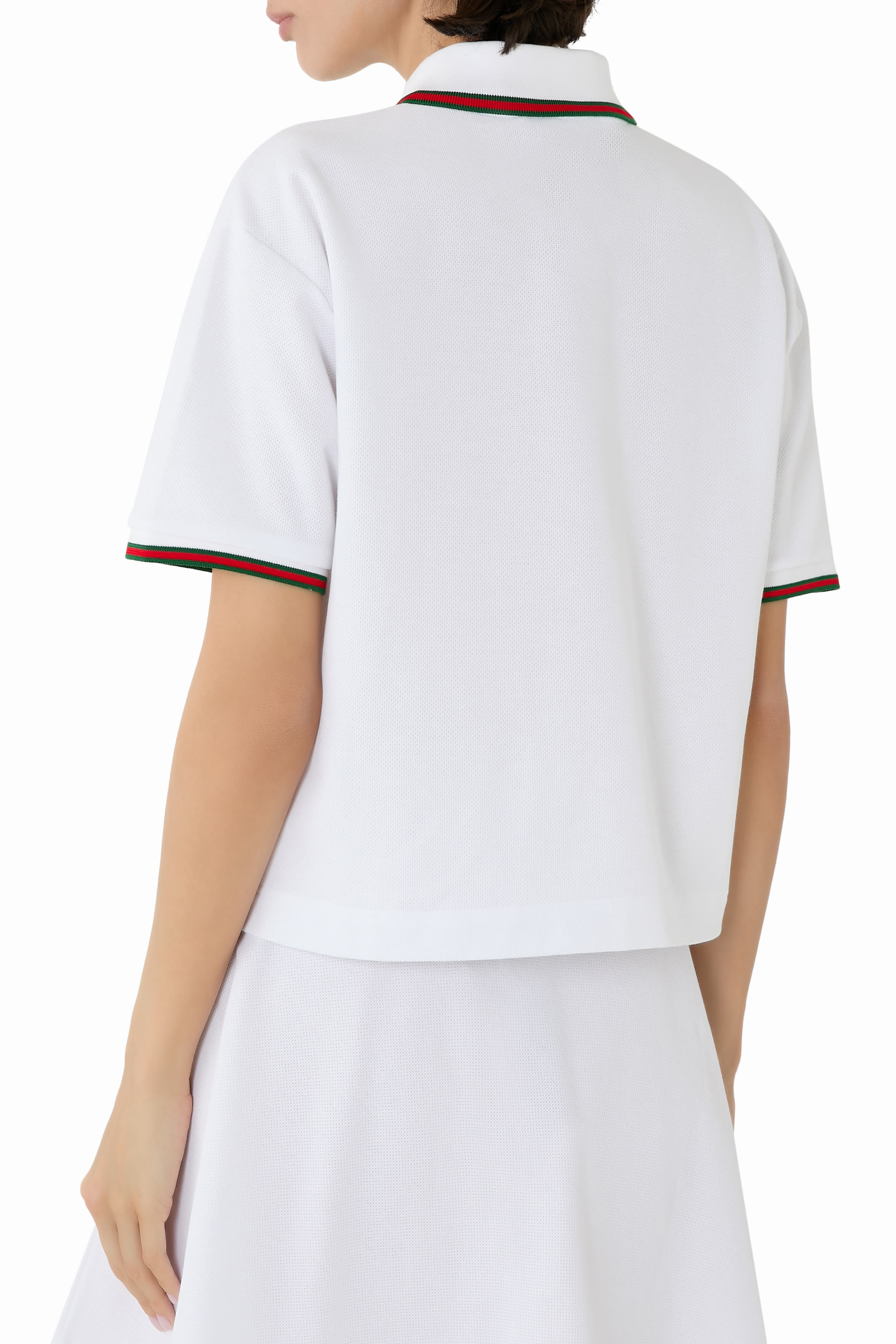 Cotton Piquet Polo Shirt with Web