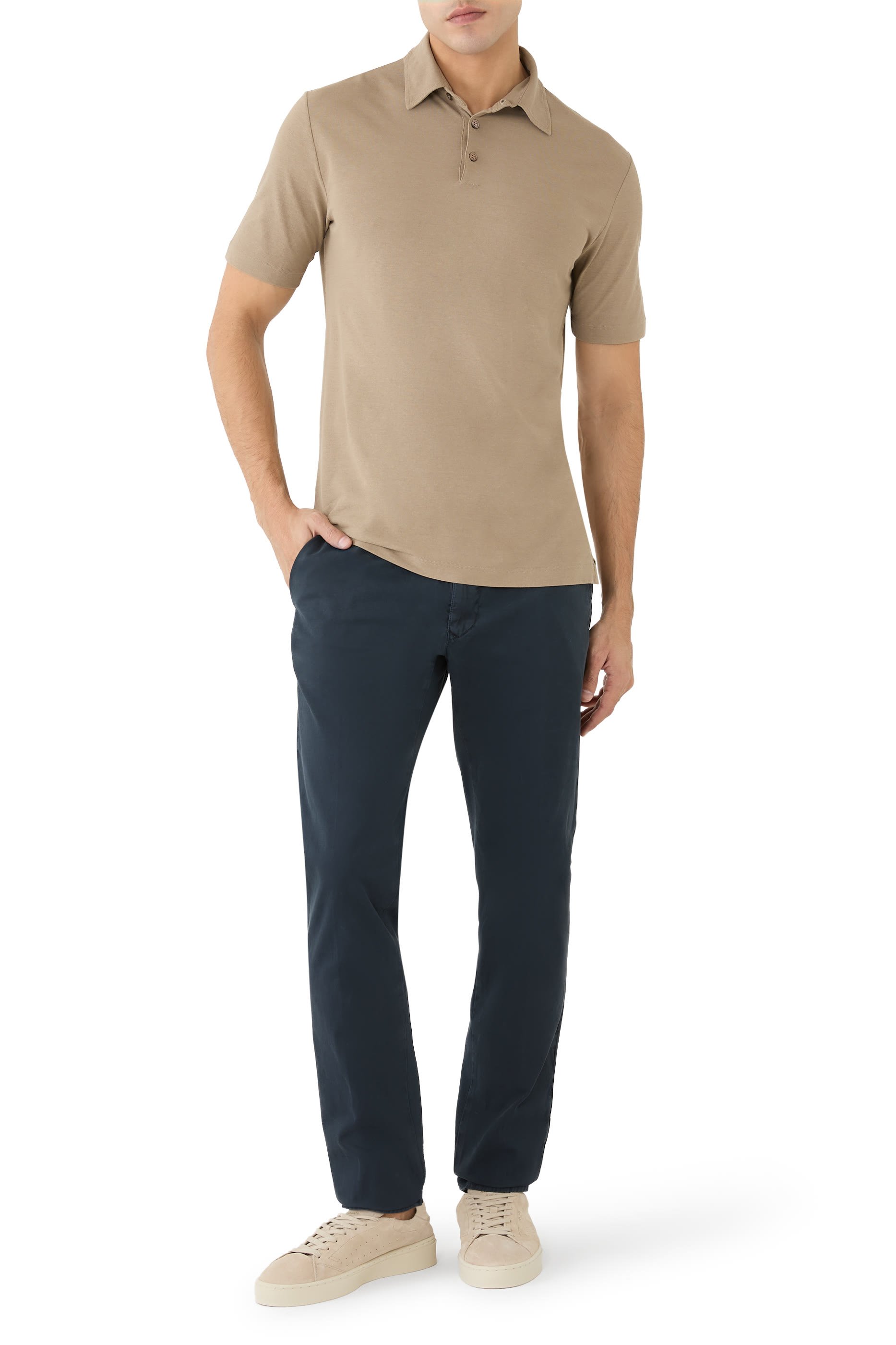 Slim-Fit Wool Trousers