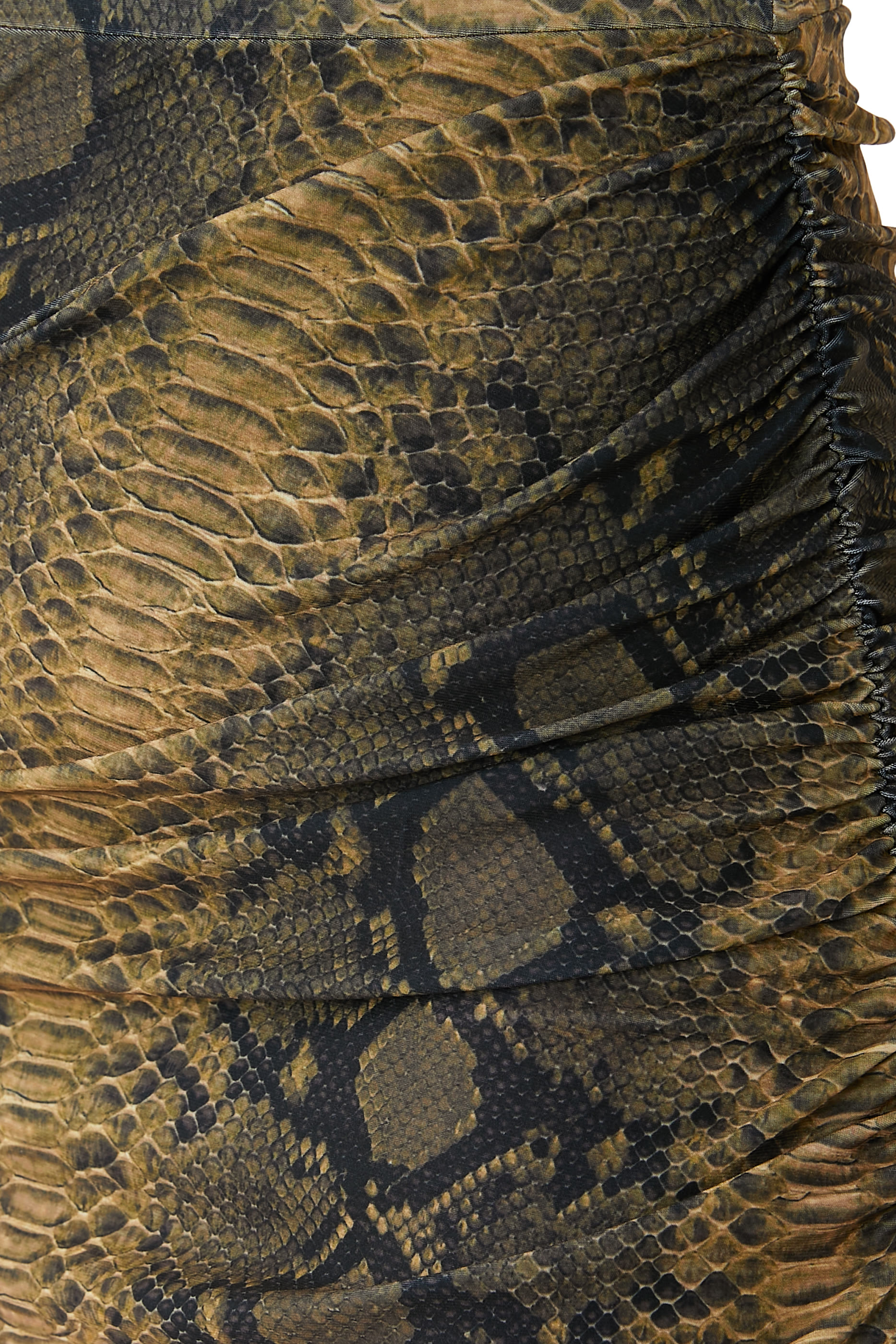 Strapless Side Drape Gown