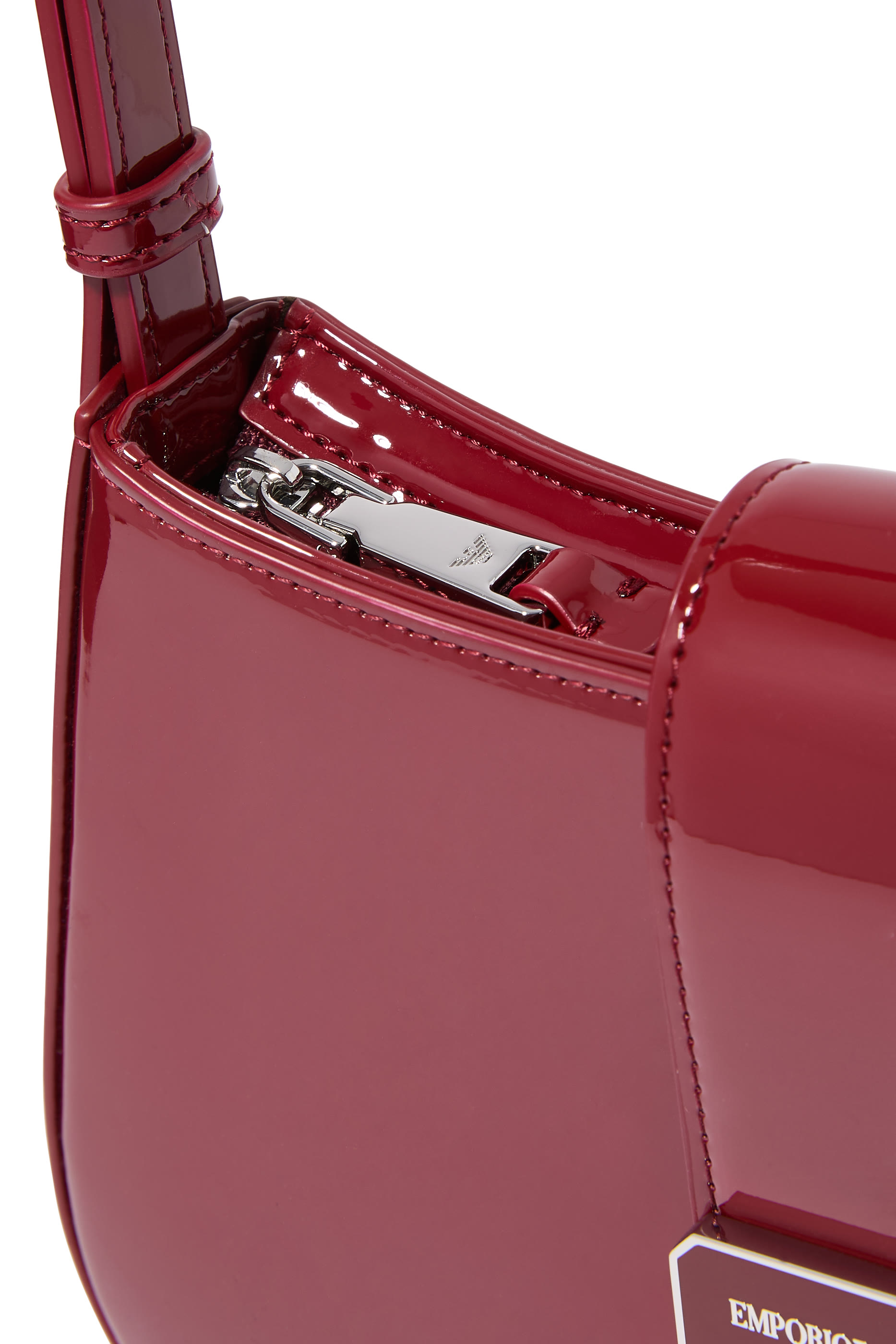 Logo Buckle Hobo Shoulder Bag