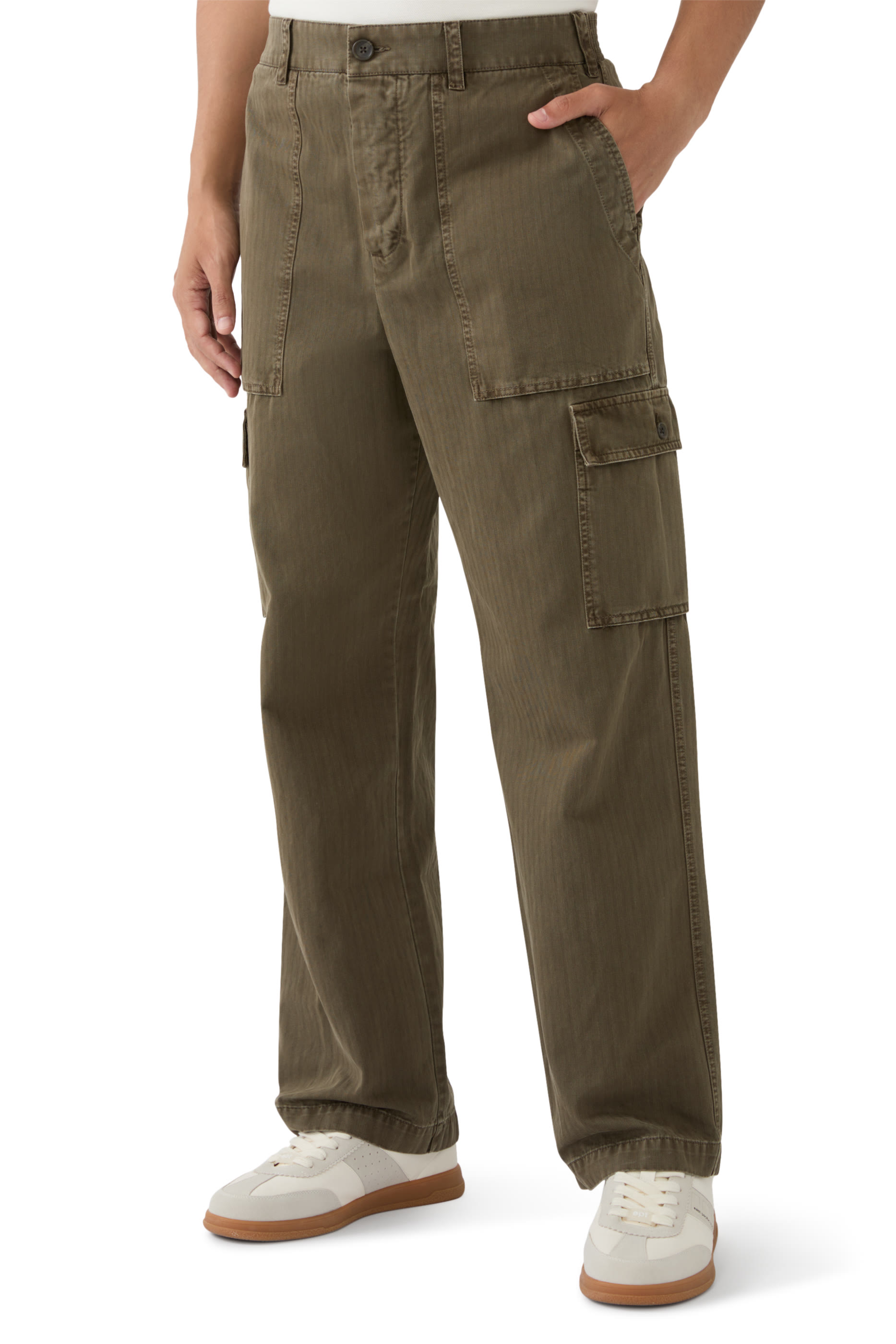 Herringbone Twill Utility Pants