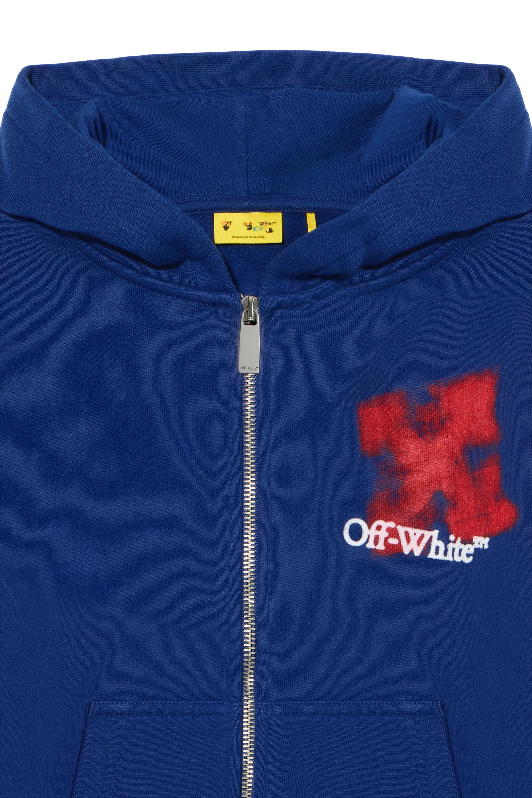 Kids Arrow Spray Zip Logo Hoodie