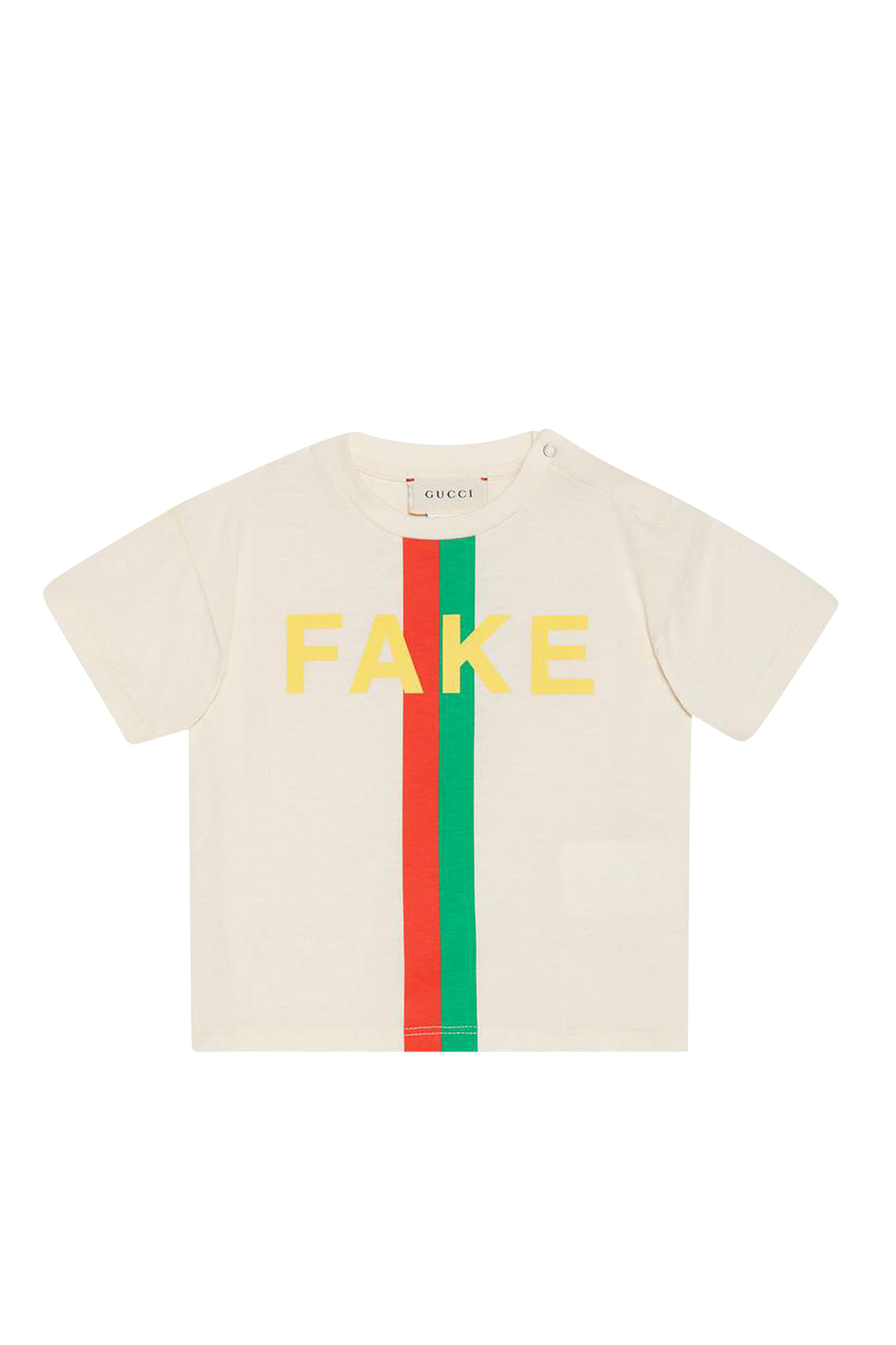 'Fake/Not' Print T-Shirt