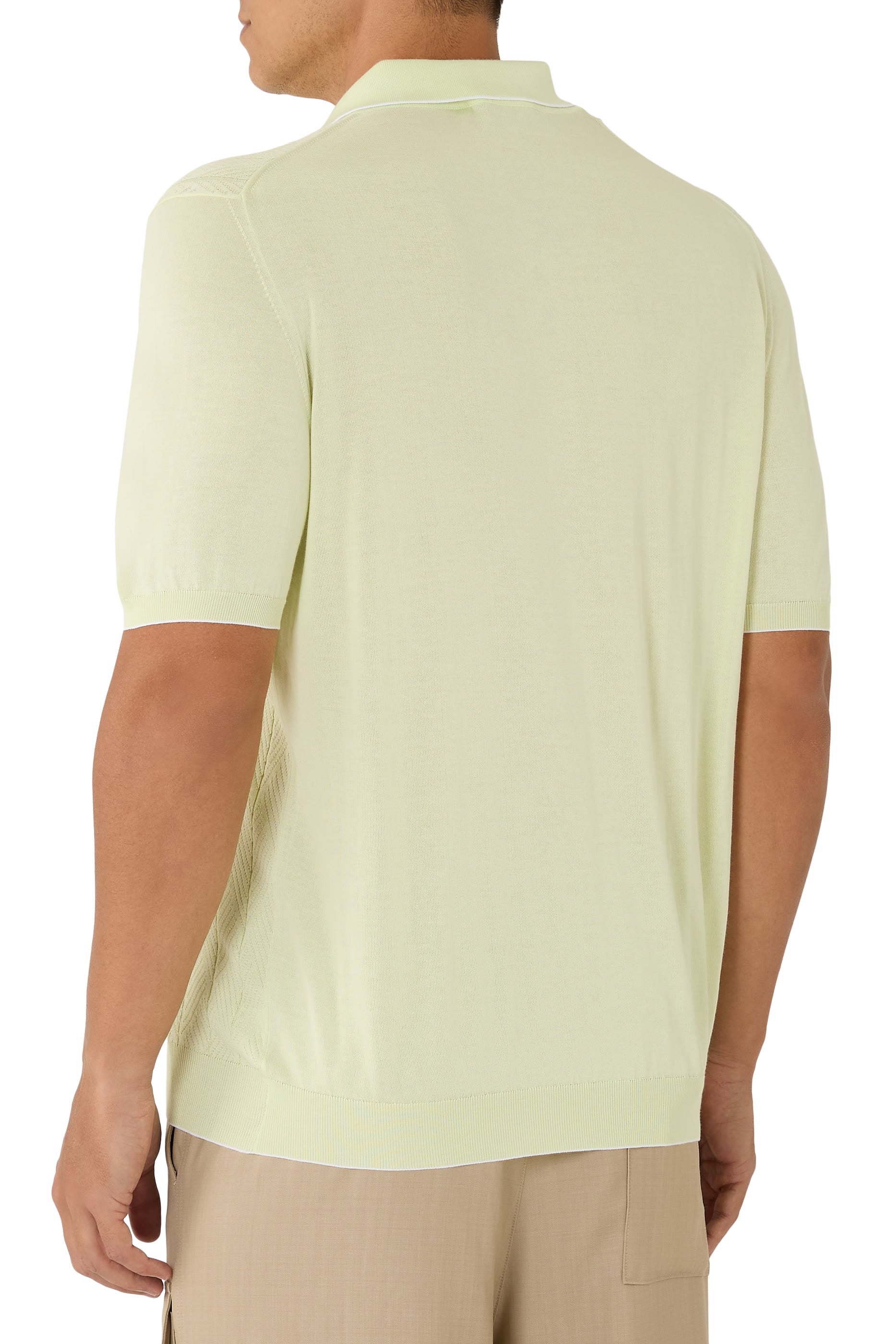  Short-Sleeve Polo with Zip