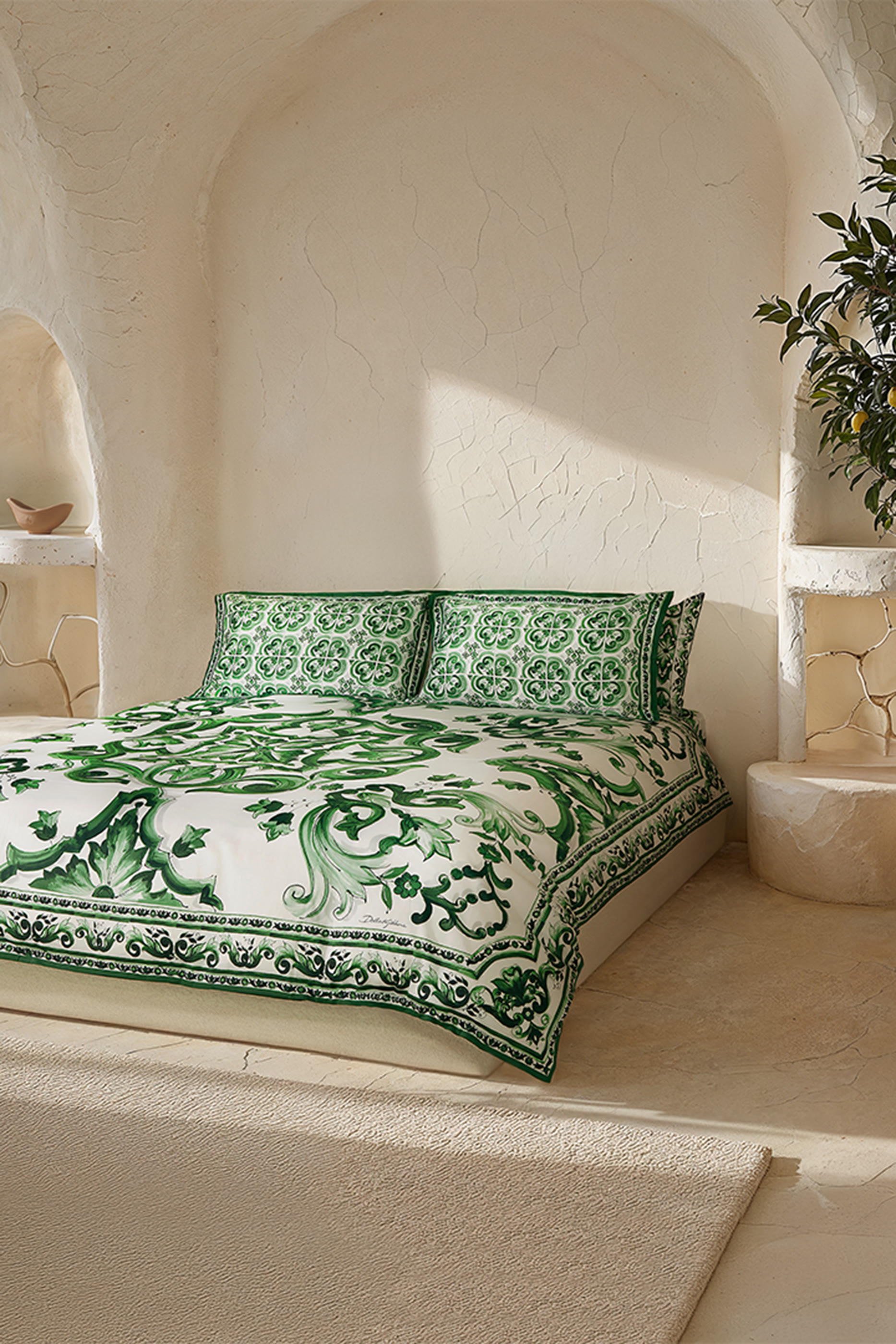 Maiolica Verde Pillowcase - Set of 2
