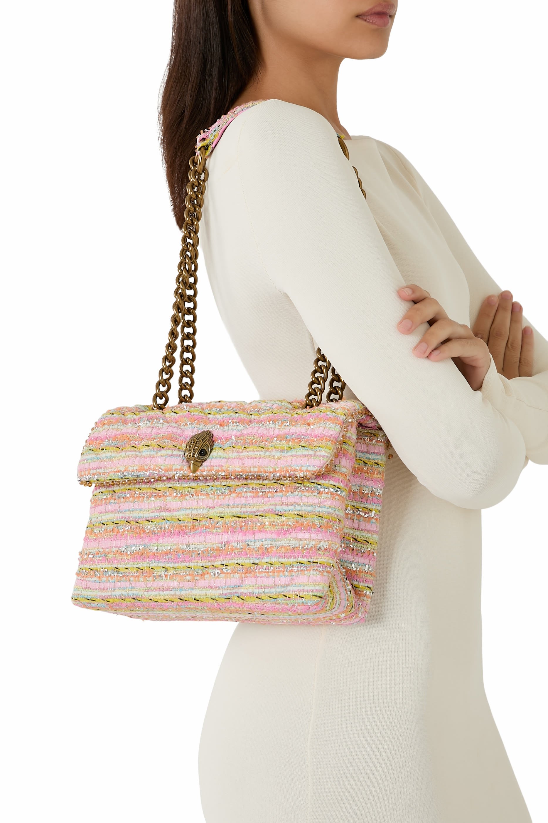 Classy Gold Shoulder Bag