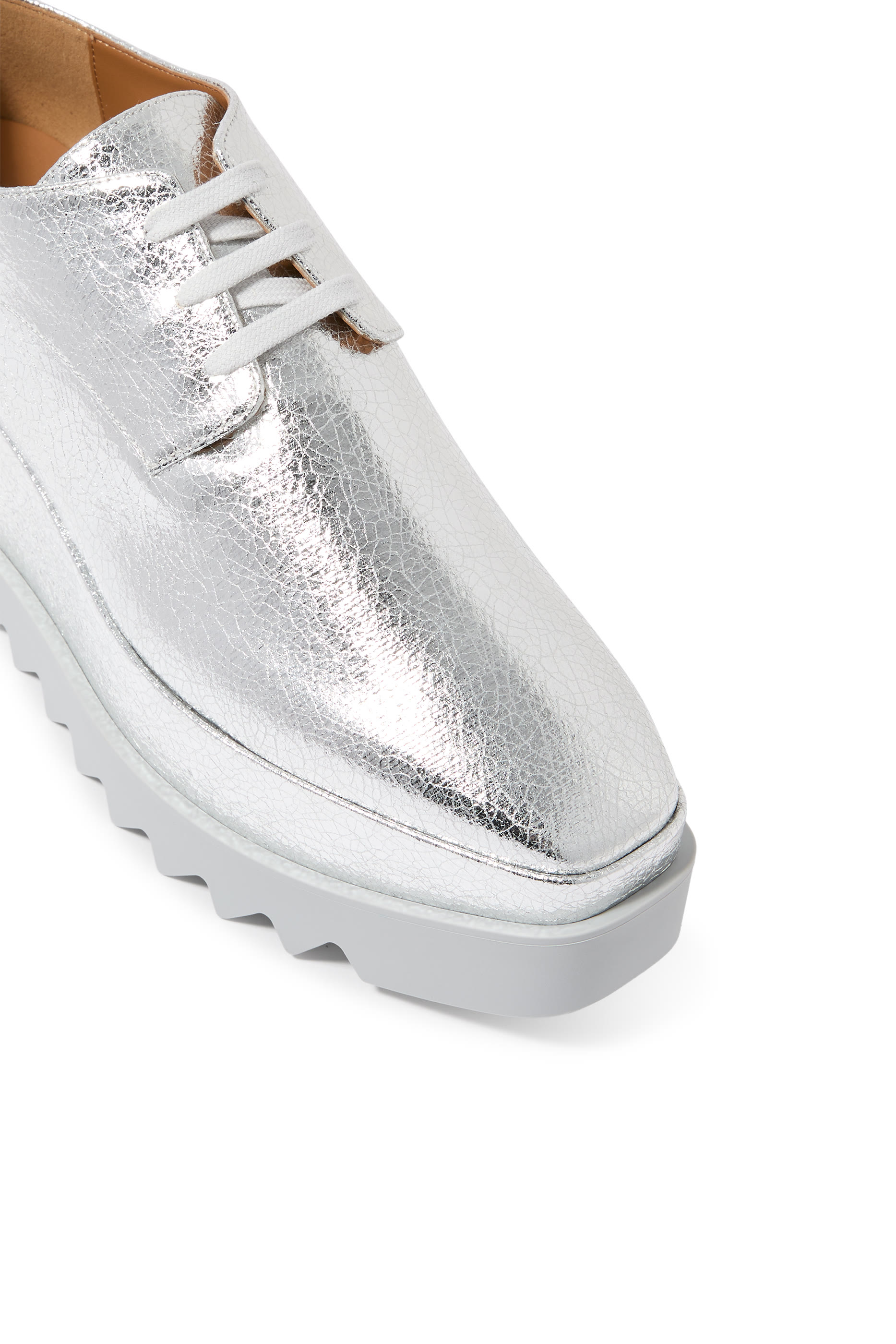 Elyse Metallic Crackled Platform Shoes