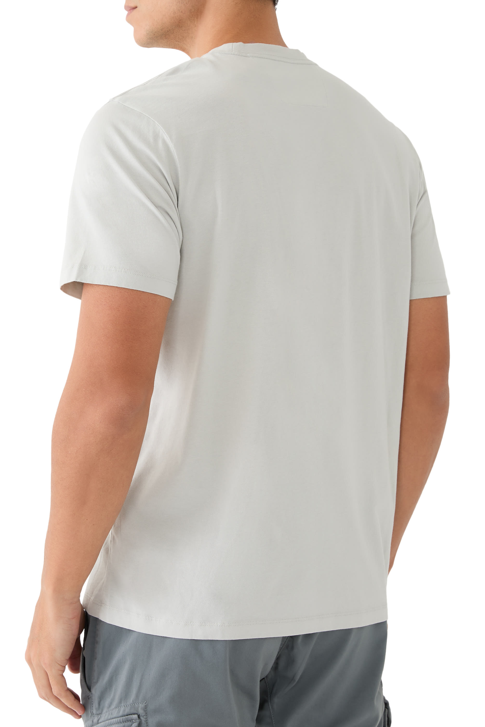 30/1 Jersey Vertical Logo T-Shirt