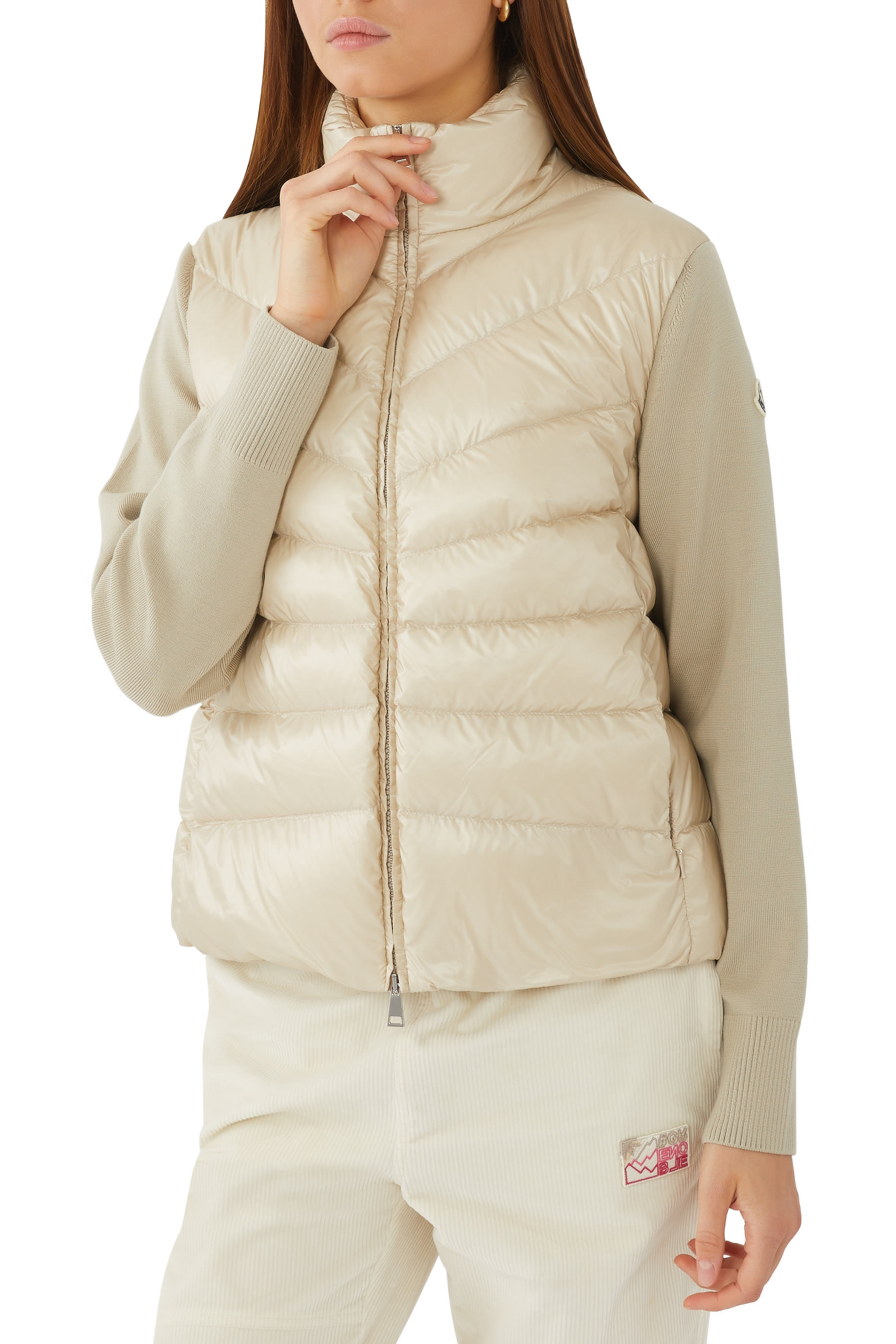 Padded Wool Cardigan