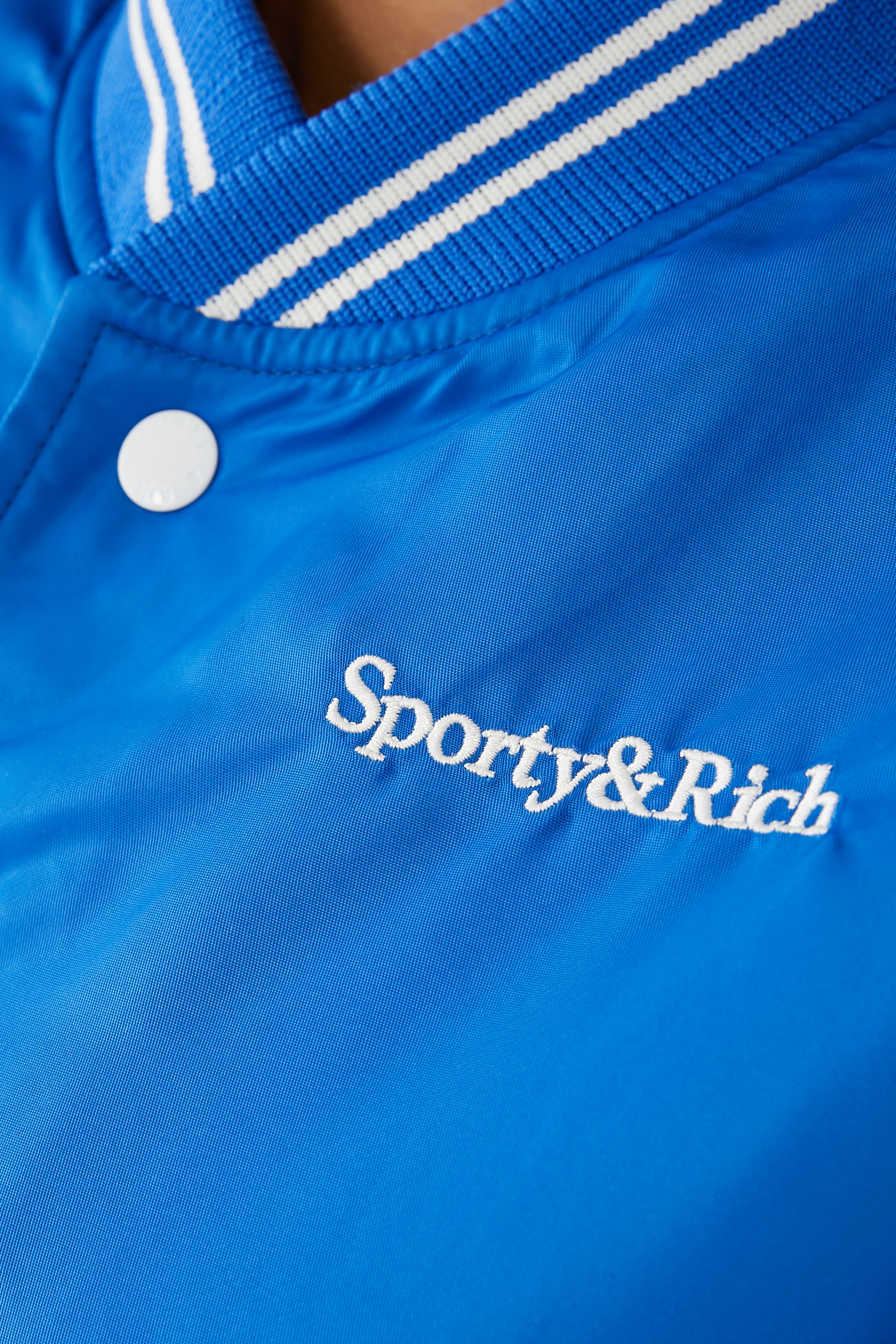 Wellness Club Embroidered Varsity Jacket