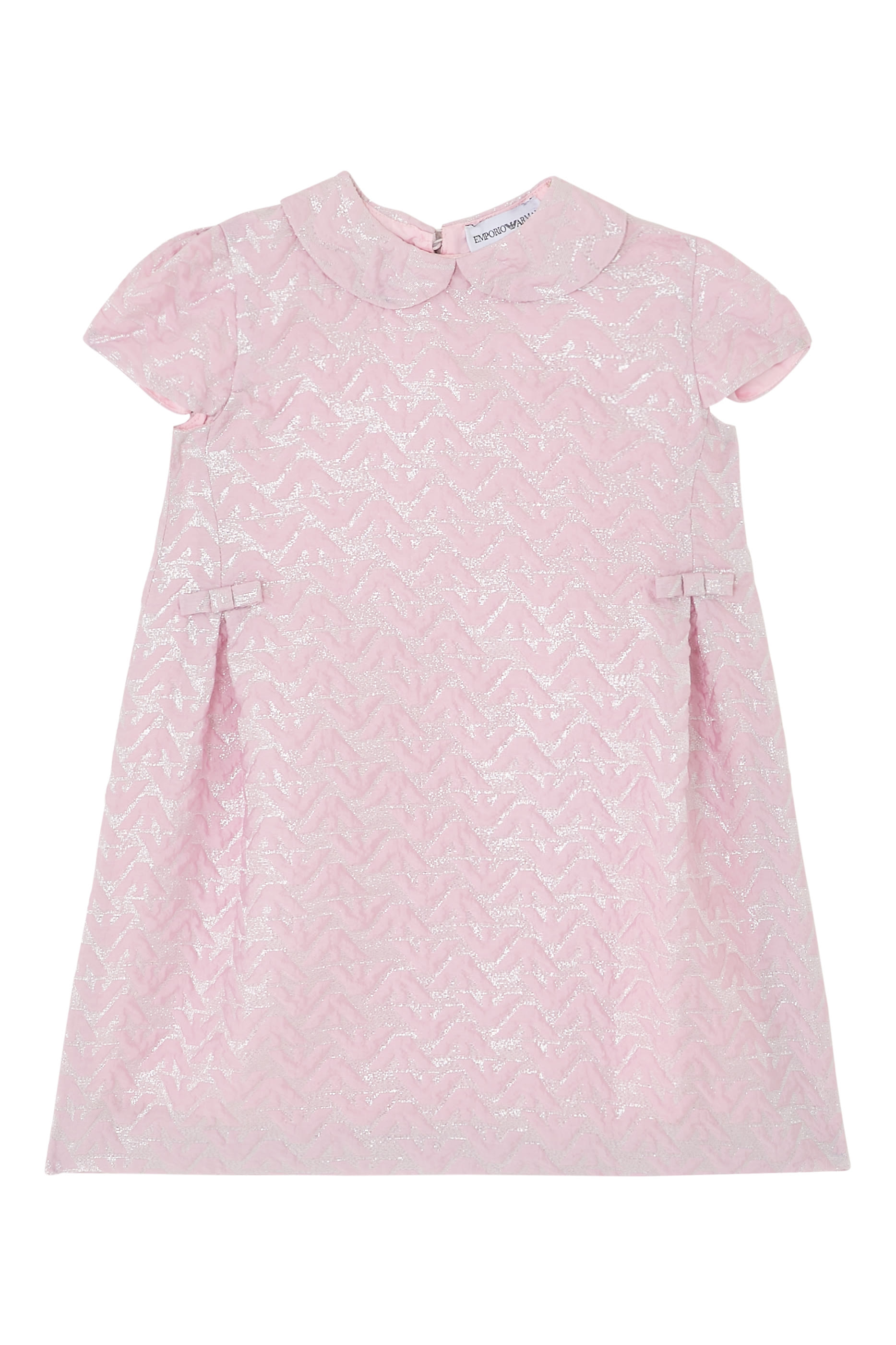 Kids  Capsule Holiday Matelassé Eagle Lamé Fabric Dress