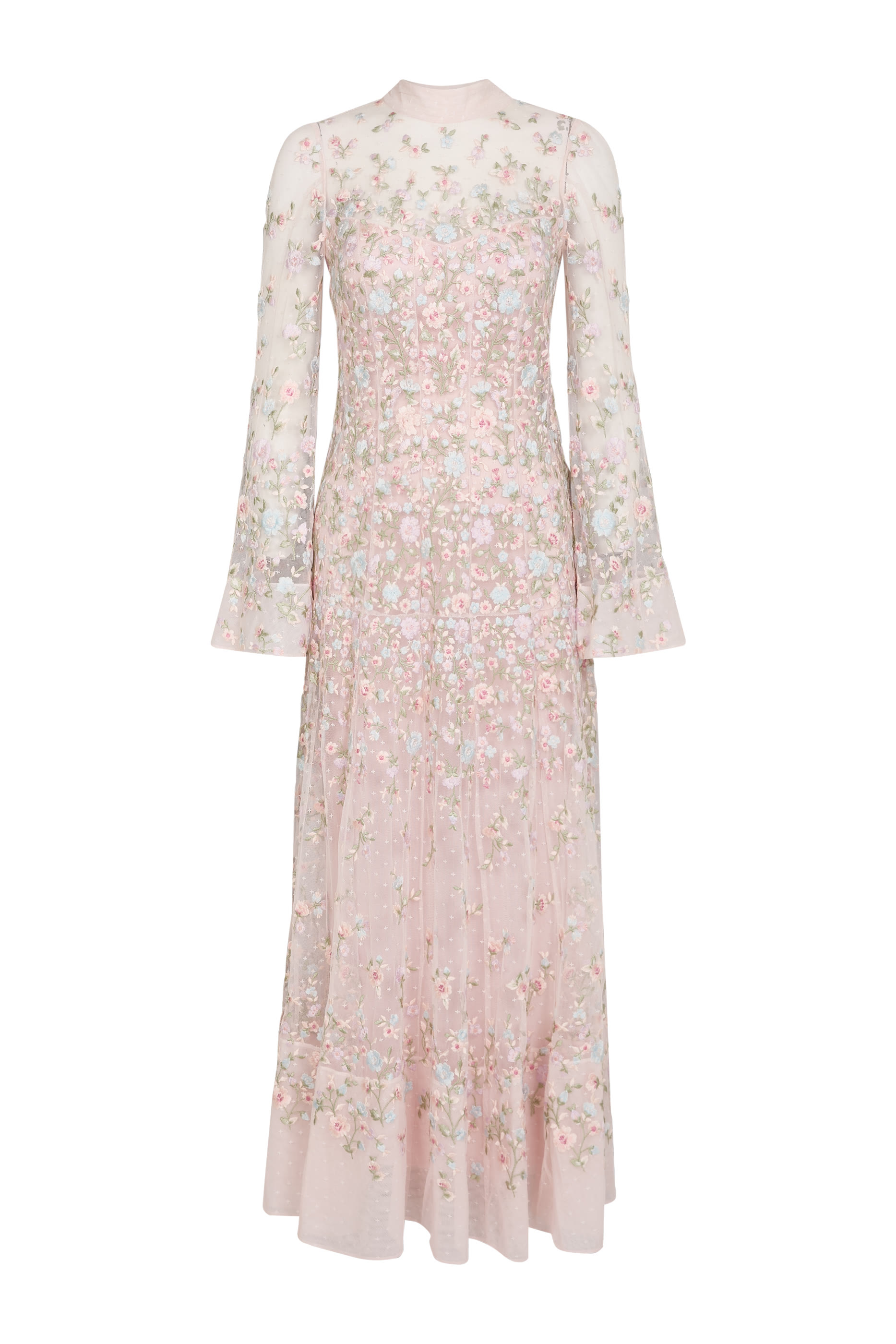 Sylvia Rose-Appliqu&eacute; Maxi Dress