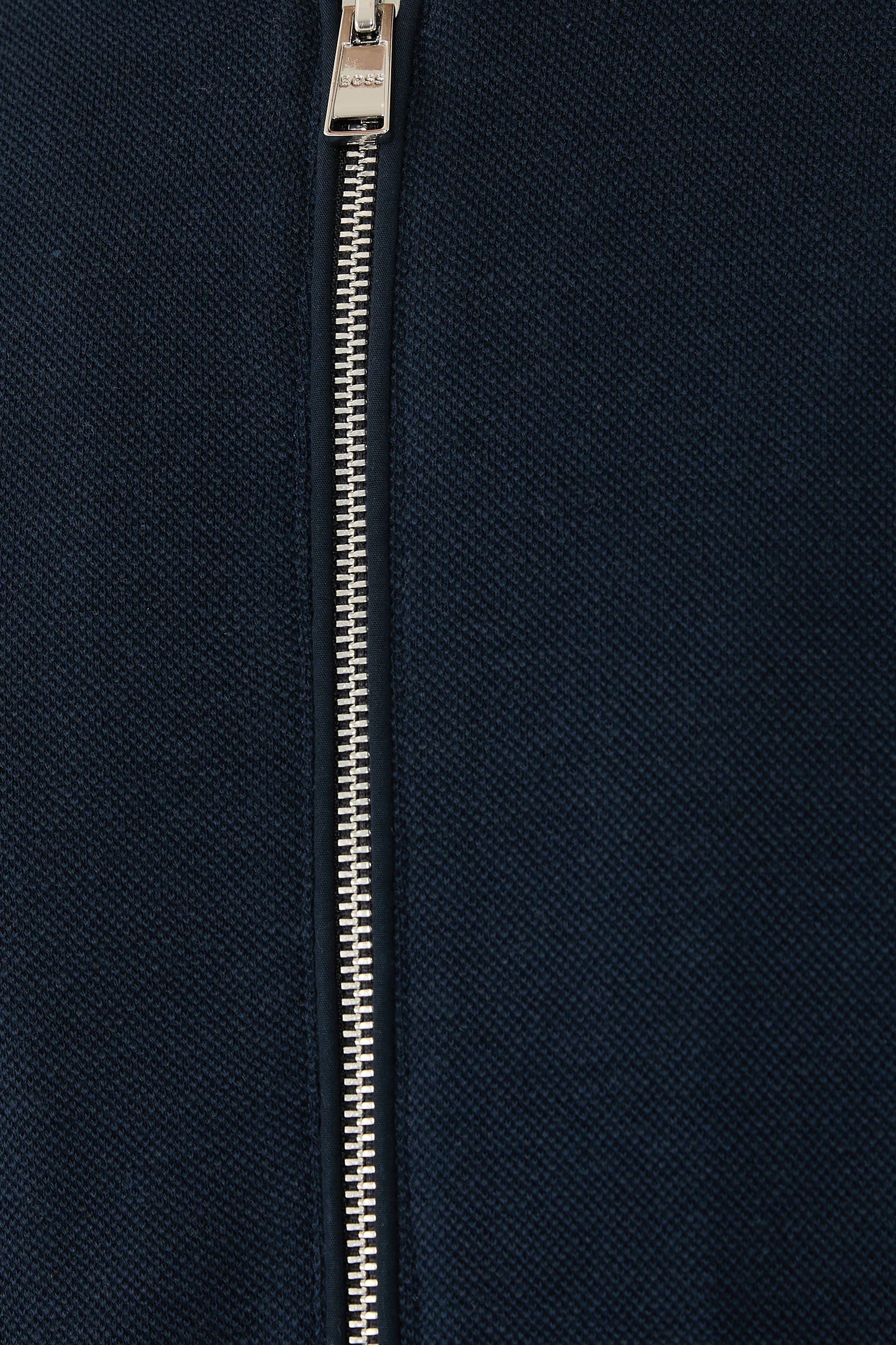 Zip-Up Cotton-Linen Piqué Sweatshirt