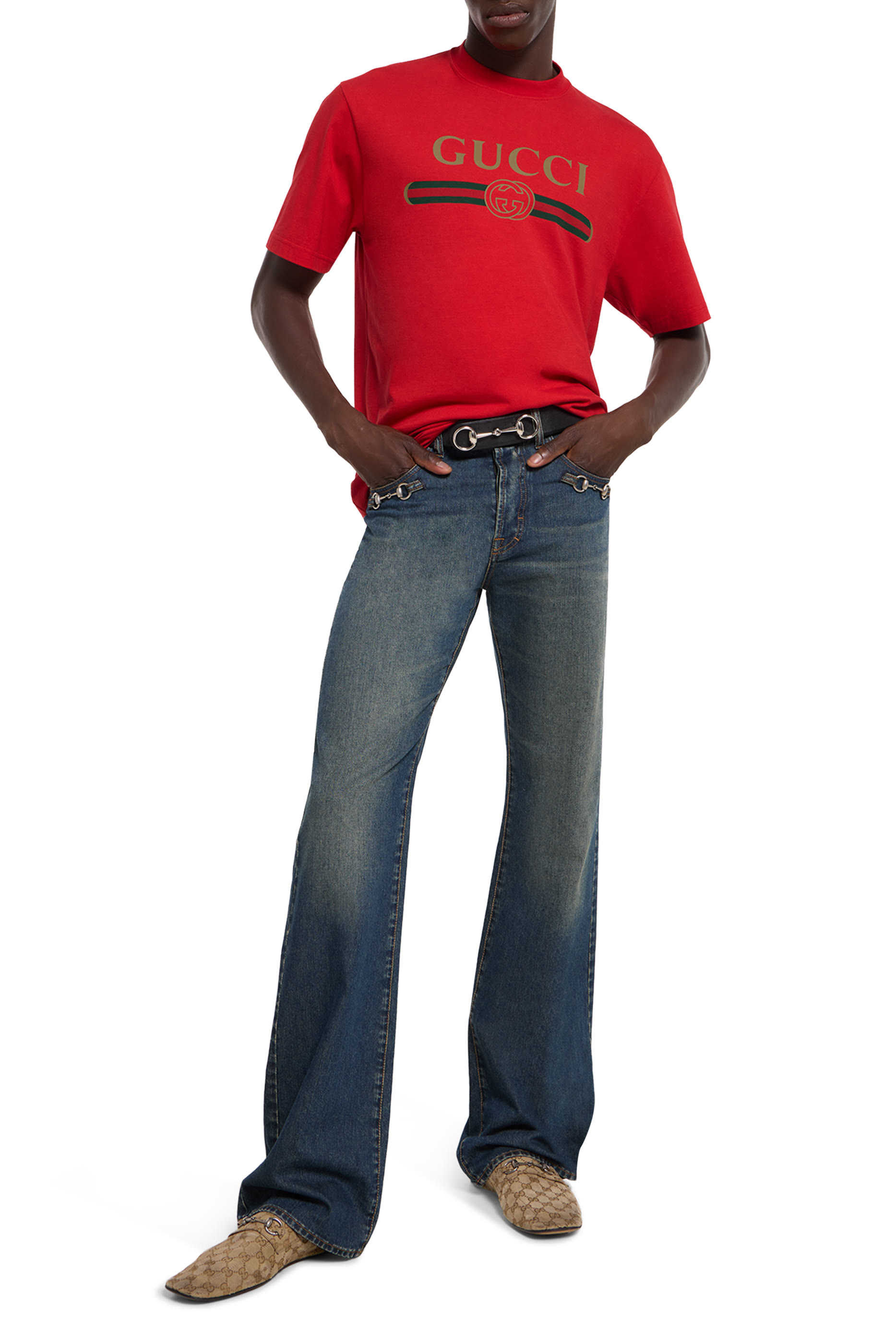  Silk Blend Jersey T-Shirt with Print