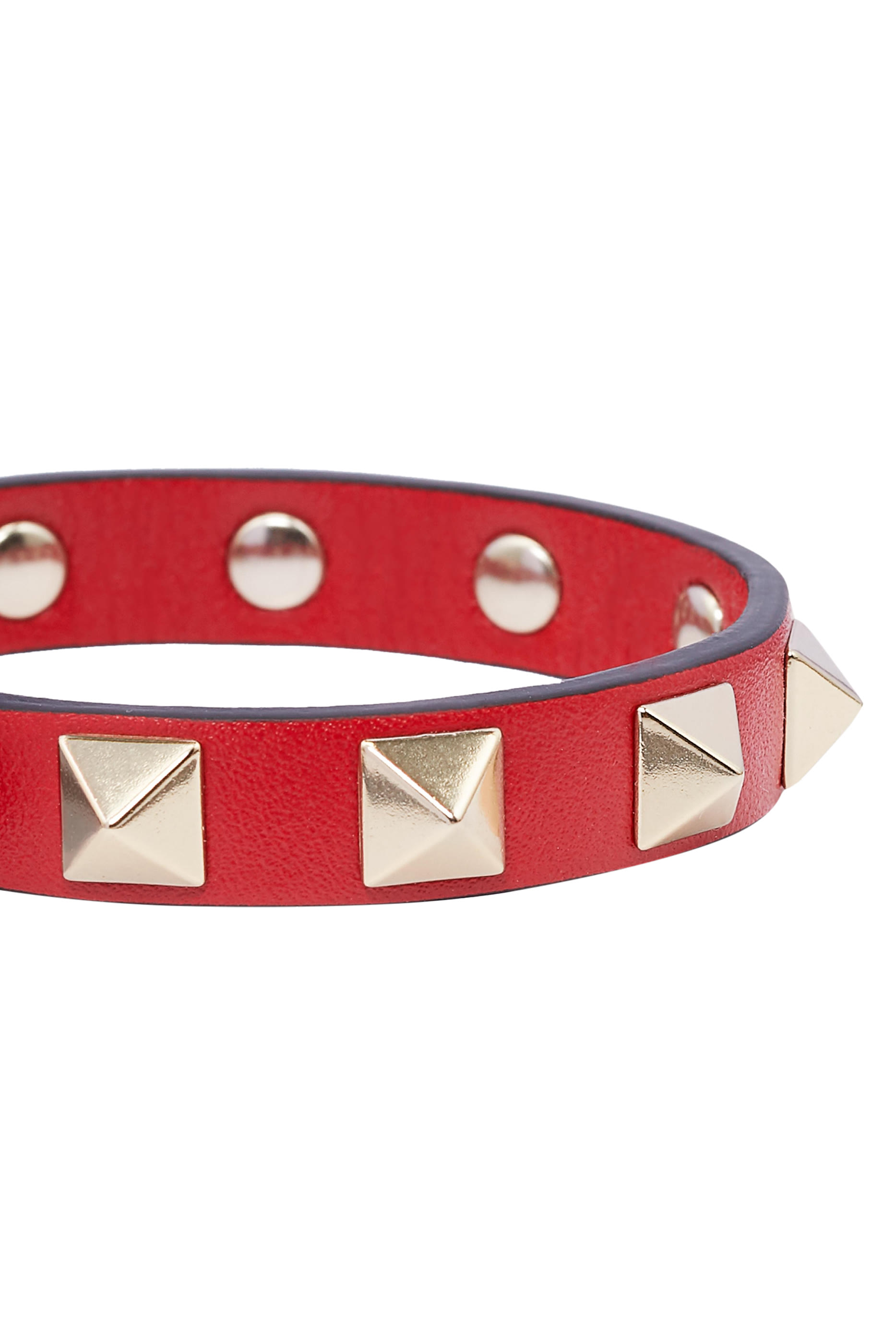 Rockstud Small Leather Bracelet