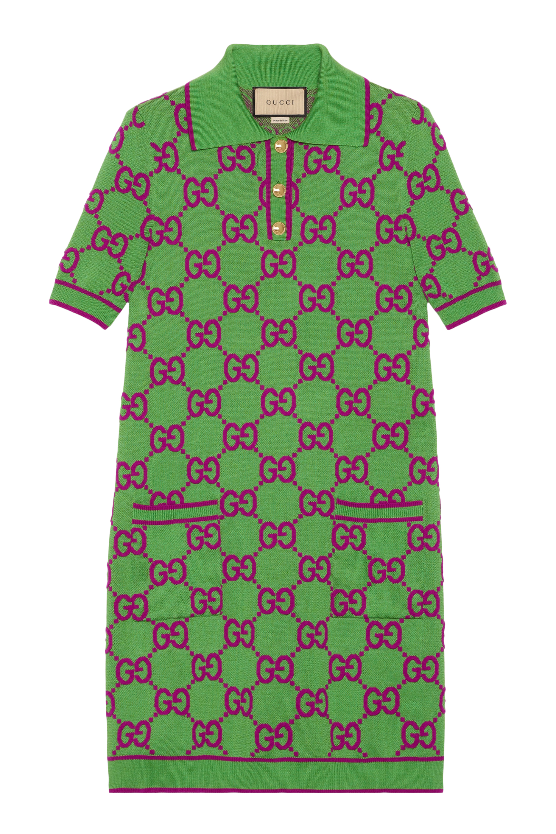 Silk Blend Polo Dress