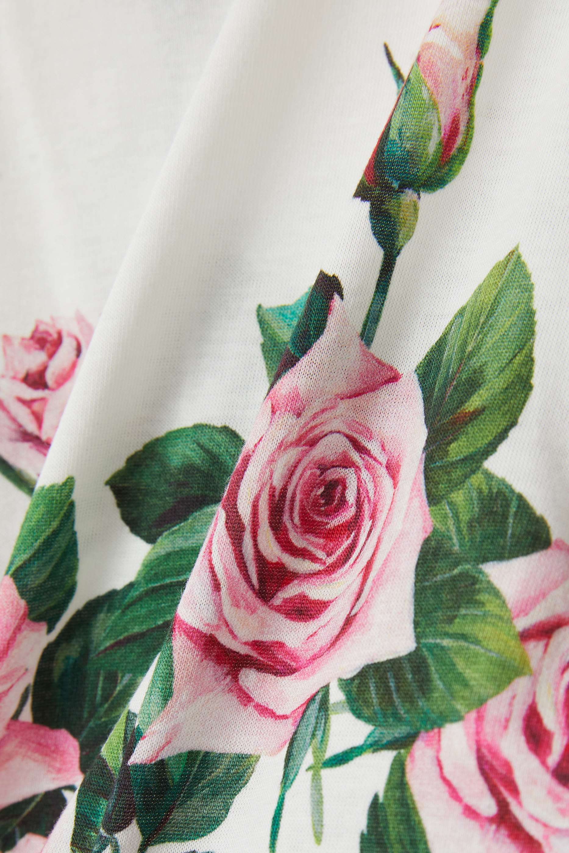 Kids Rose Print Jersey T-Shirt