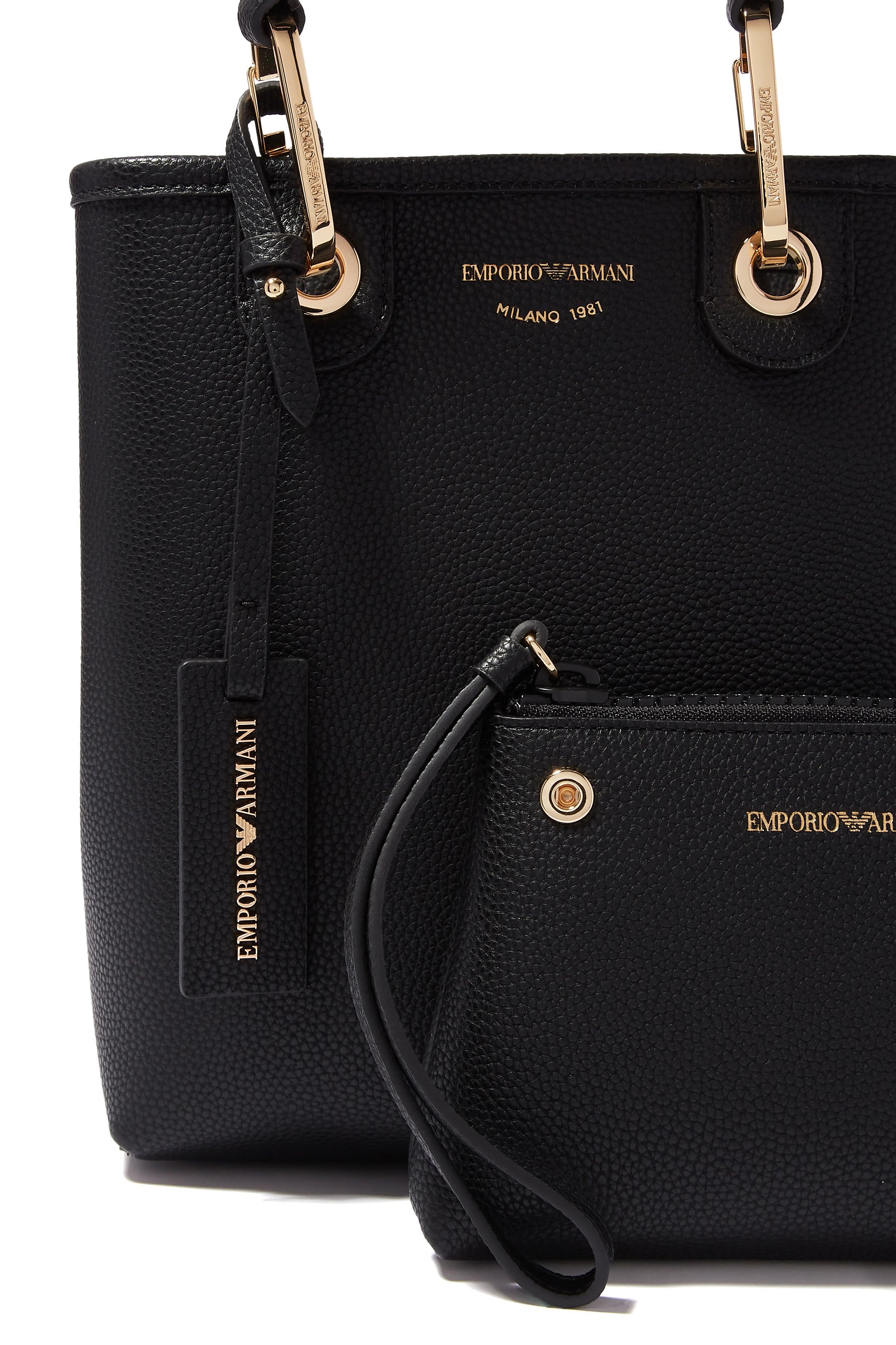 MyEA Eco Leather Vertical Shopper Tote Bag