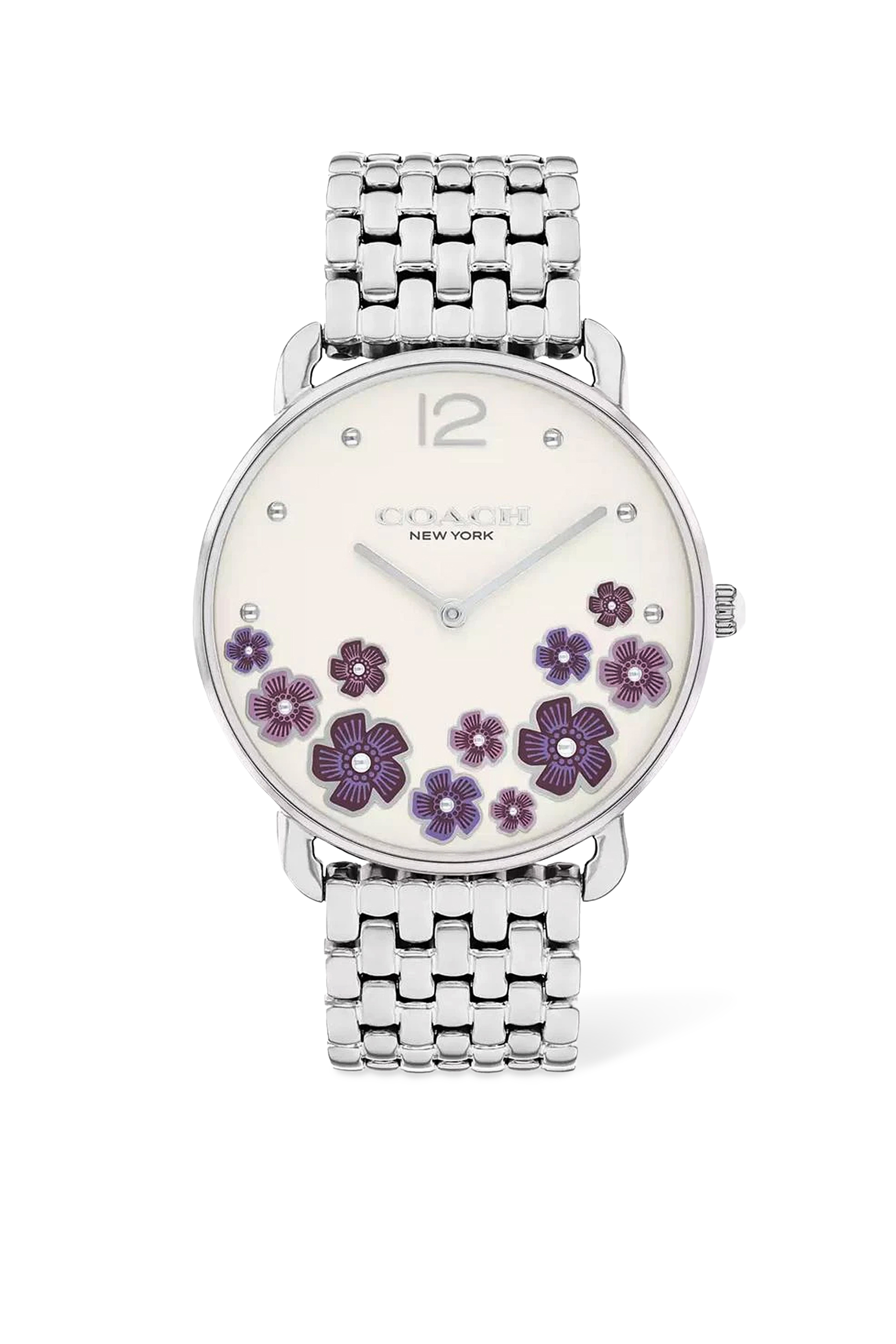 Elliot Quartz Purple Flower Watch