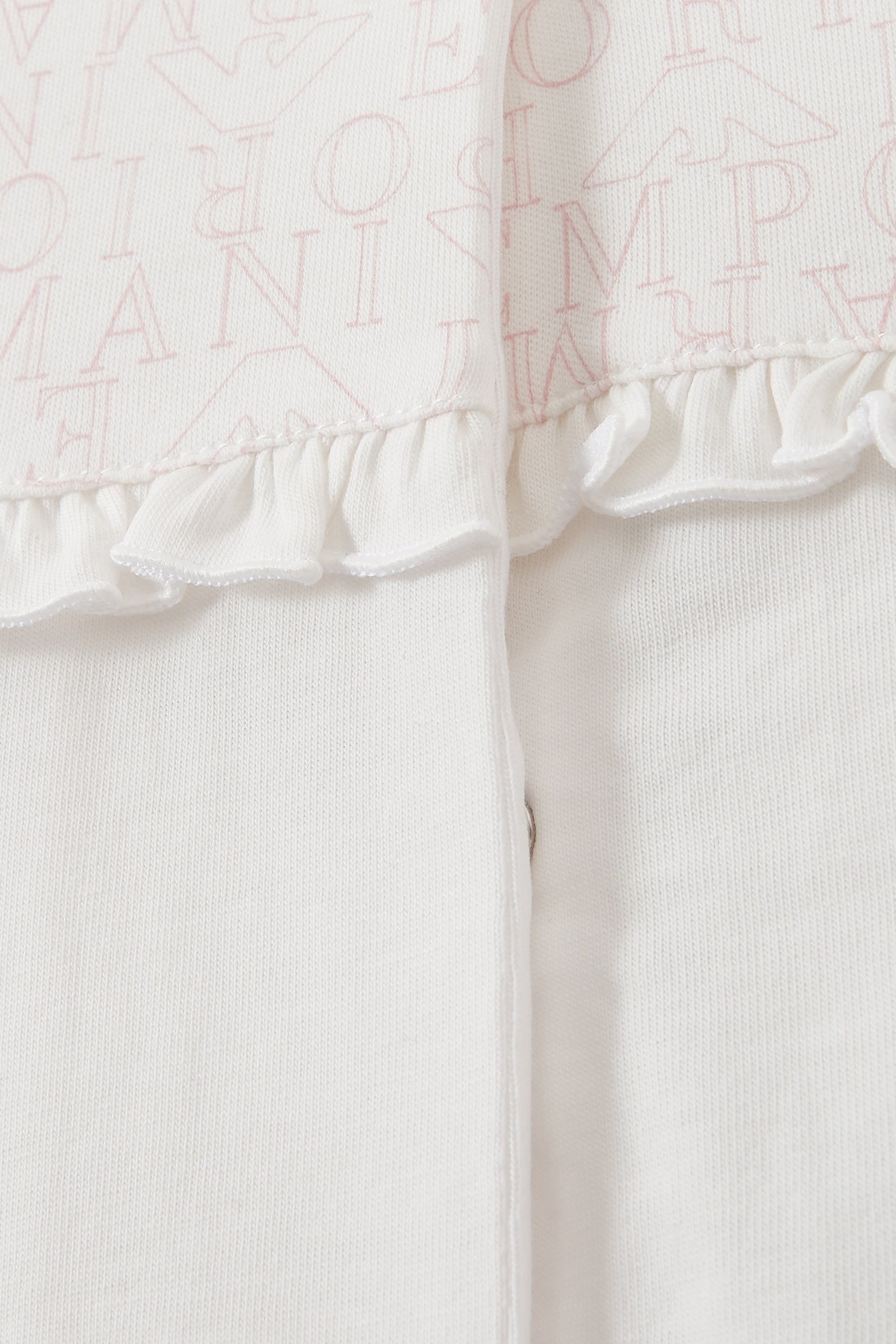 Kids Macro EA Logo Ruffle Detail Jumpsuit