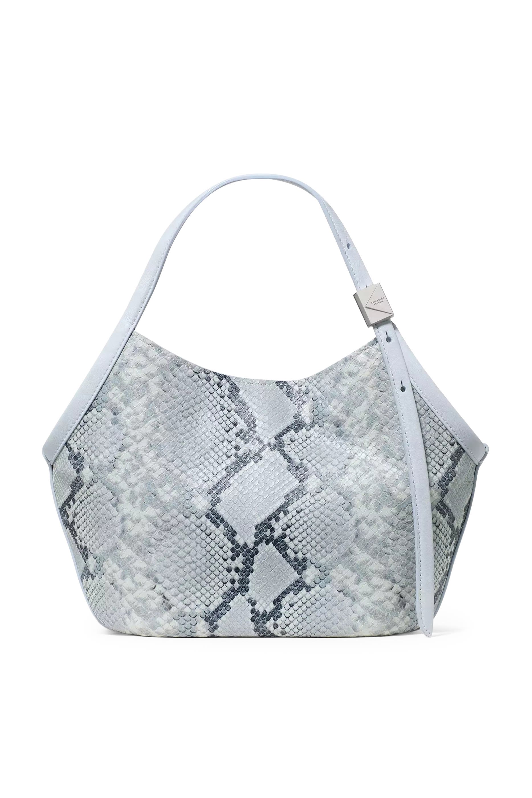 Deco Snake Embossed Small Tulip Tote Bag 